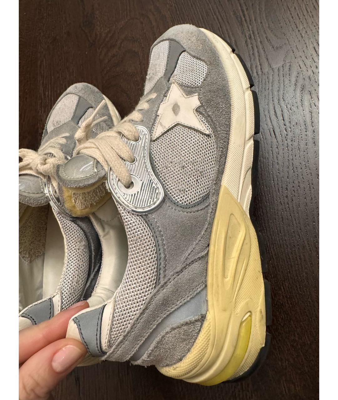 GOLDEN GOOSE Бежевые текстильные кроссовки, фото 7
