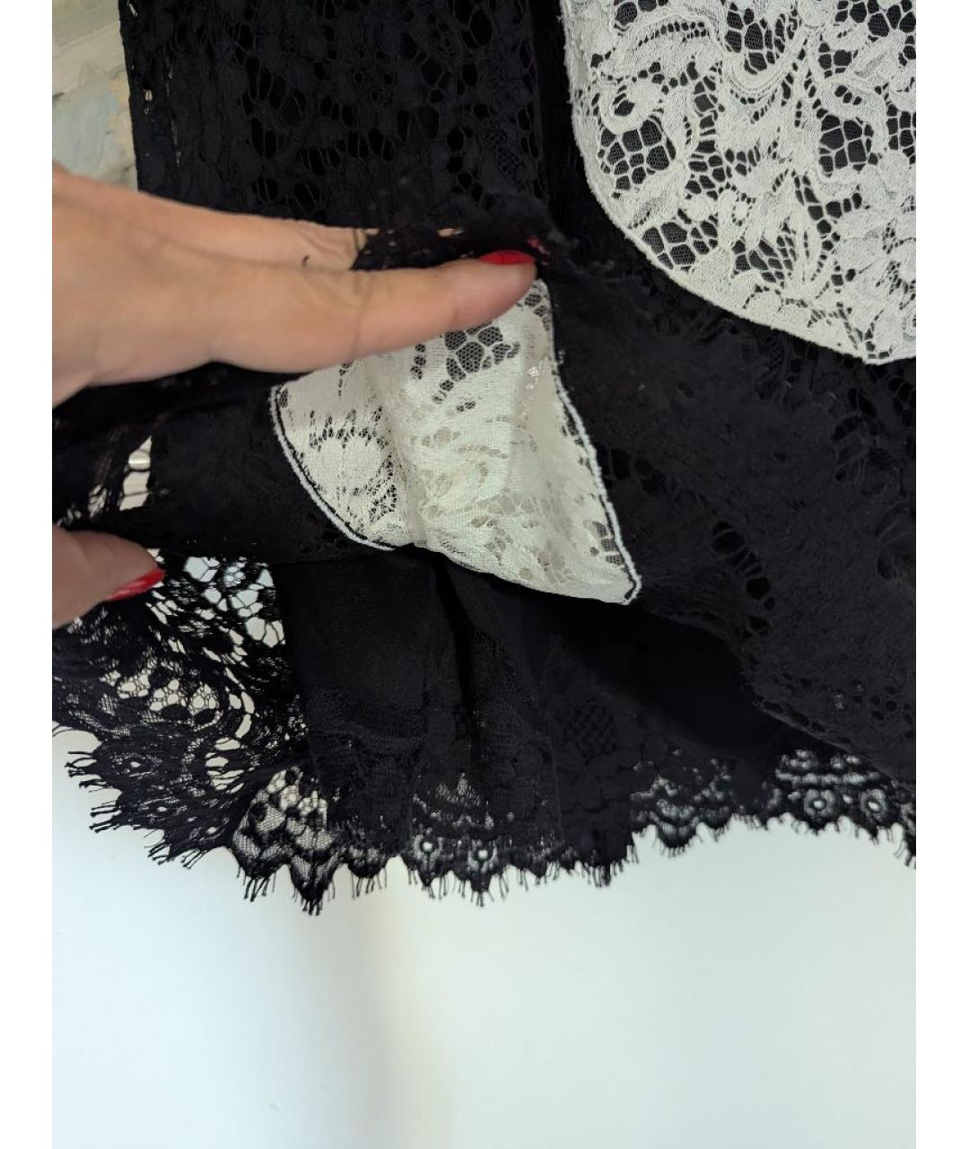 DOLCE&GABBANA Черное шелковое коктейльное платье, фото 6