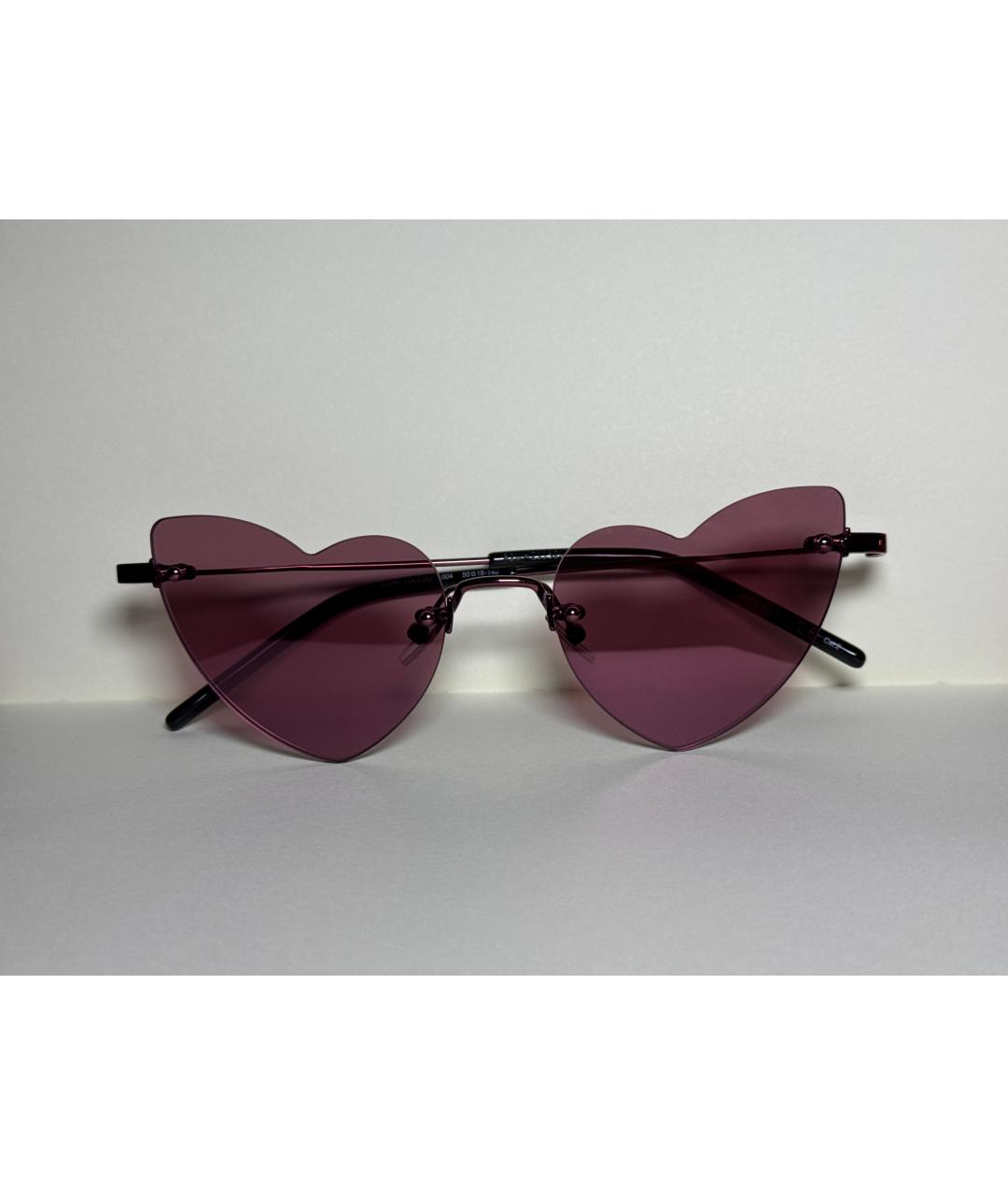 SAINT LAURENT Розовые солнцезащитные очки, фото 9