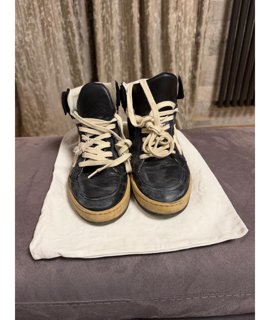 GOLDEN GOOSE Черные кожаные кеды, фото 2