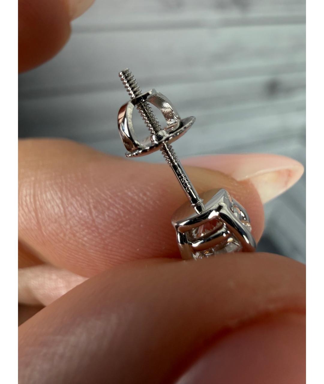 TIFFANY&CO Платиновые серьги, фото 3