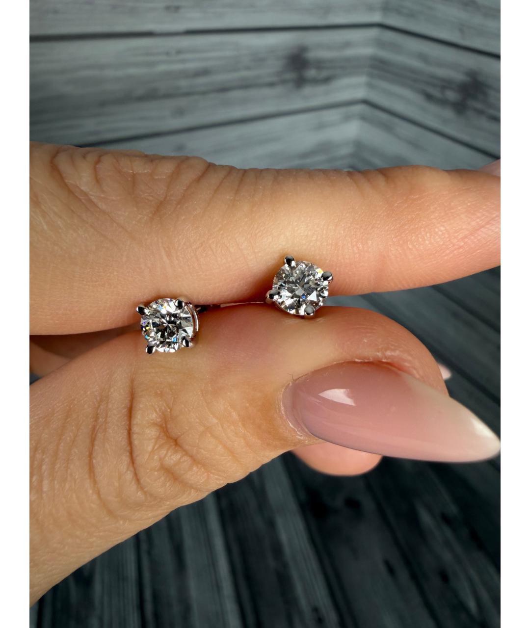 TIFFANY&CO Платиновые серьги, фото 2