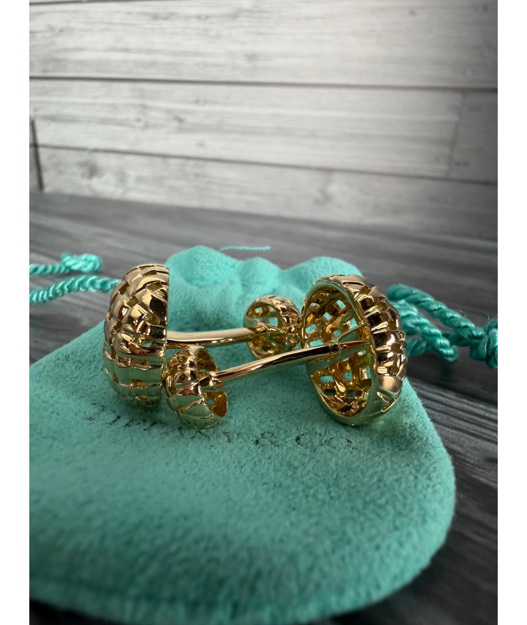 TIFFANY&CO Золотые запонки из желтого золота, фото 4