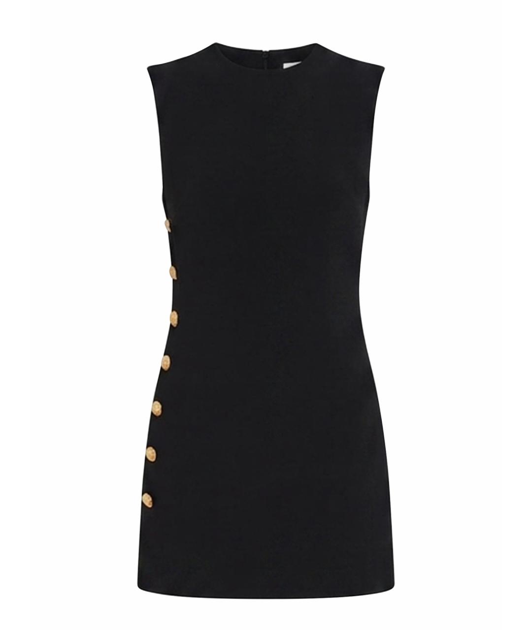 VERSACE Черное вискозное повседневное платье, фото 1