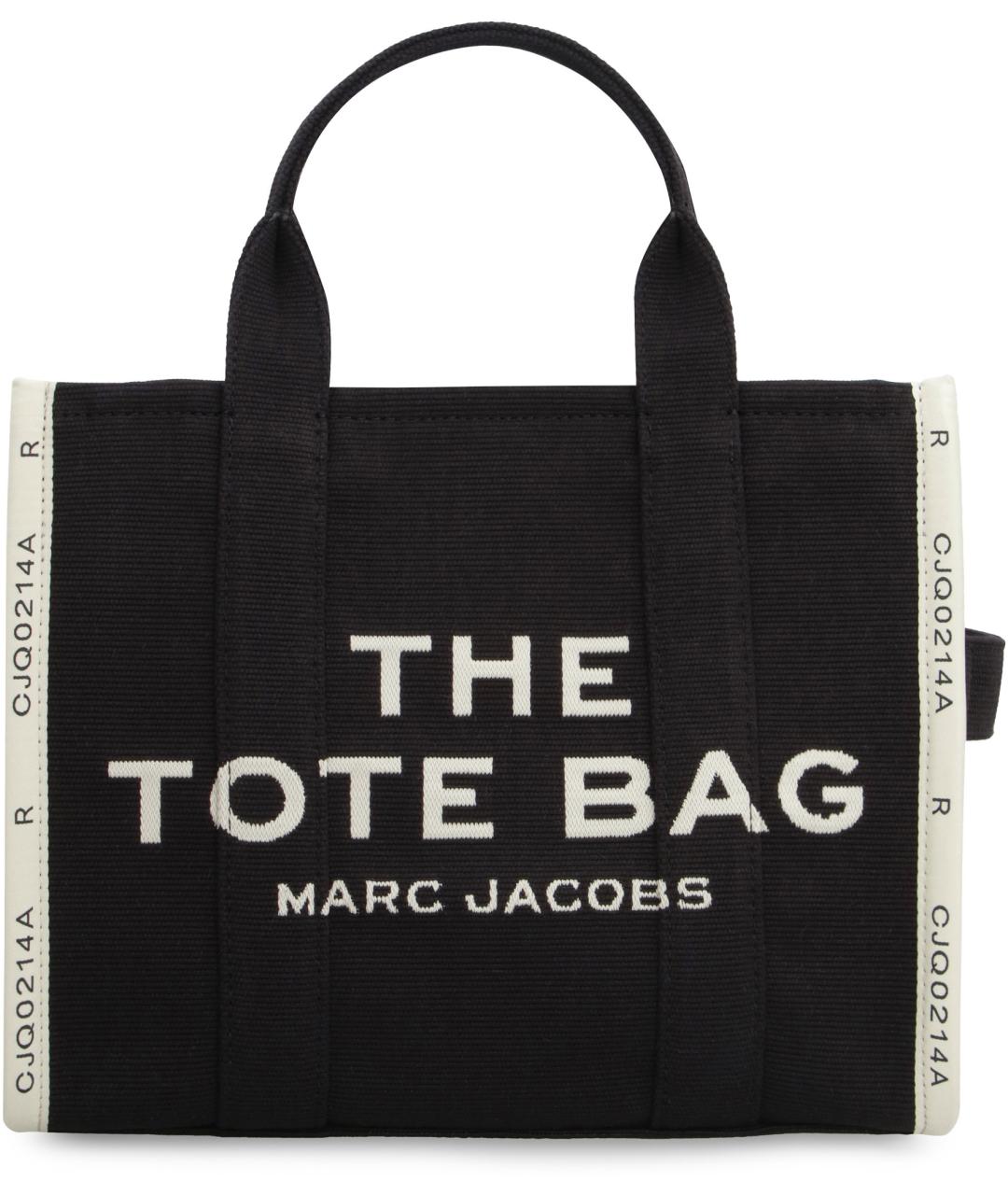MARC JACOBS Черная хлопковая сумка тоут, фото 2