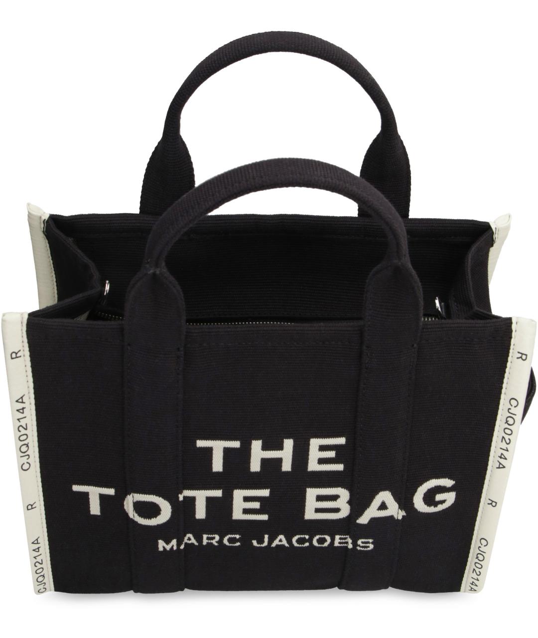 MARC JACOBS Черная хлопковая сумка тоут, фото 6