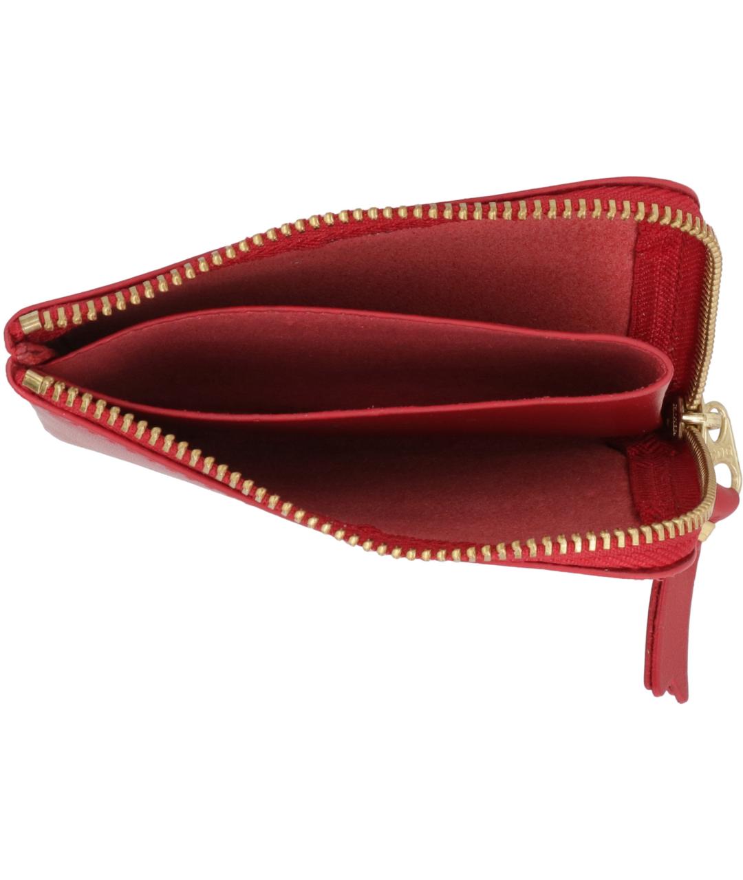 COMME DES GARÇONS WALLET Красный кожаный кошелек, фото 4