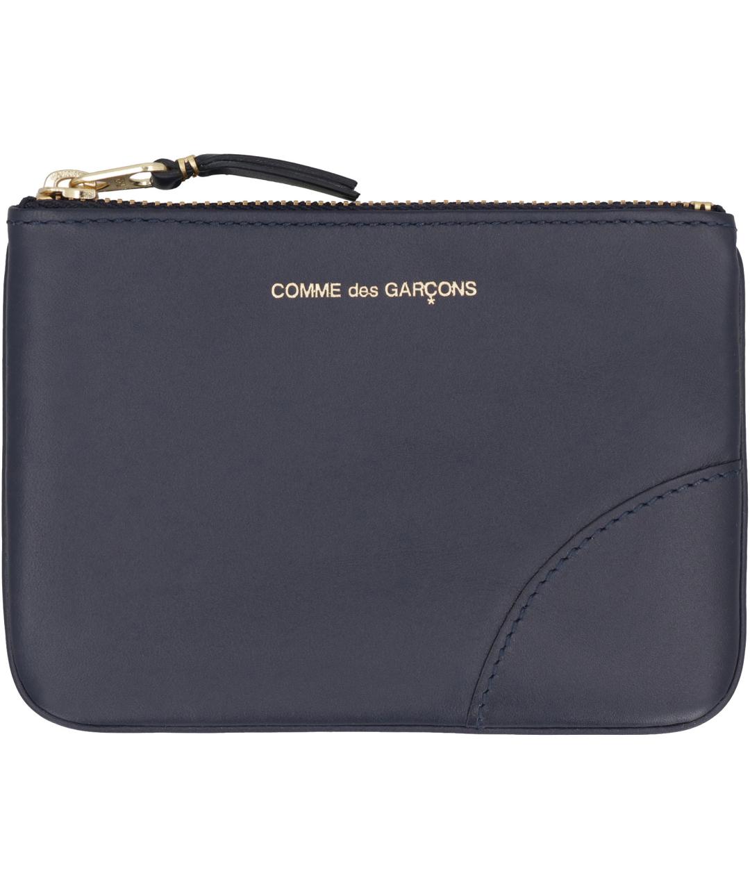 COMME DES GARÇONS WALLET Темно-синий кожаный кошелек, фото 2