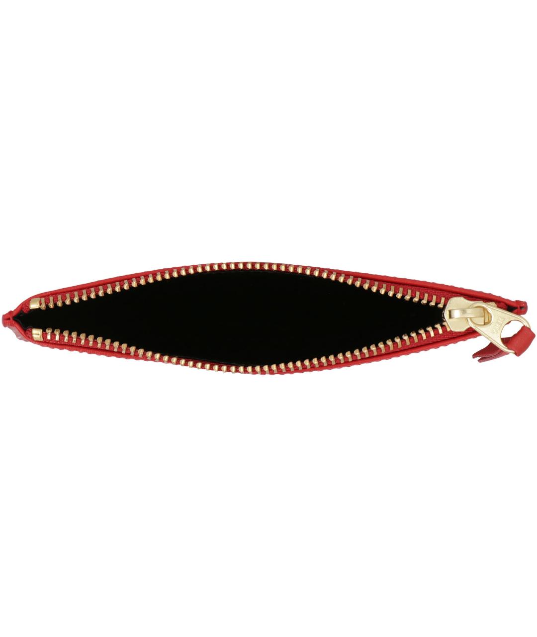 COMME DES GARÇONS WALLET Красный кожаный кошелек, фото 4