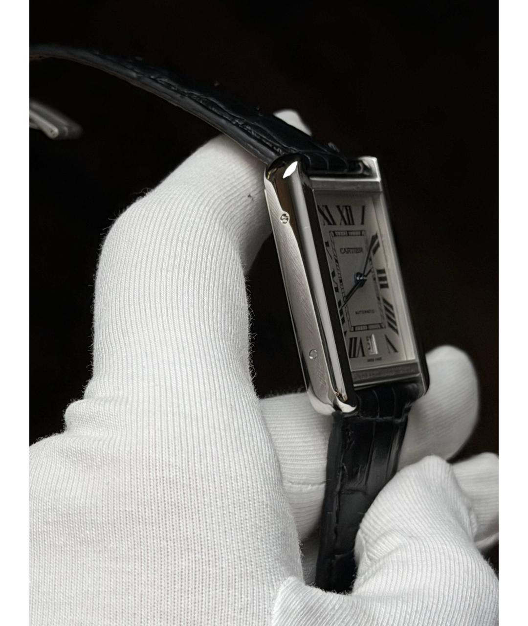 CARTIER Белые часы, фото 4