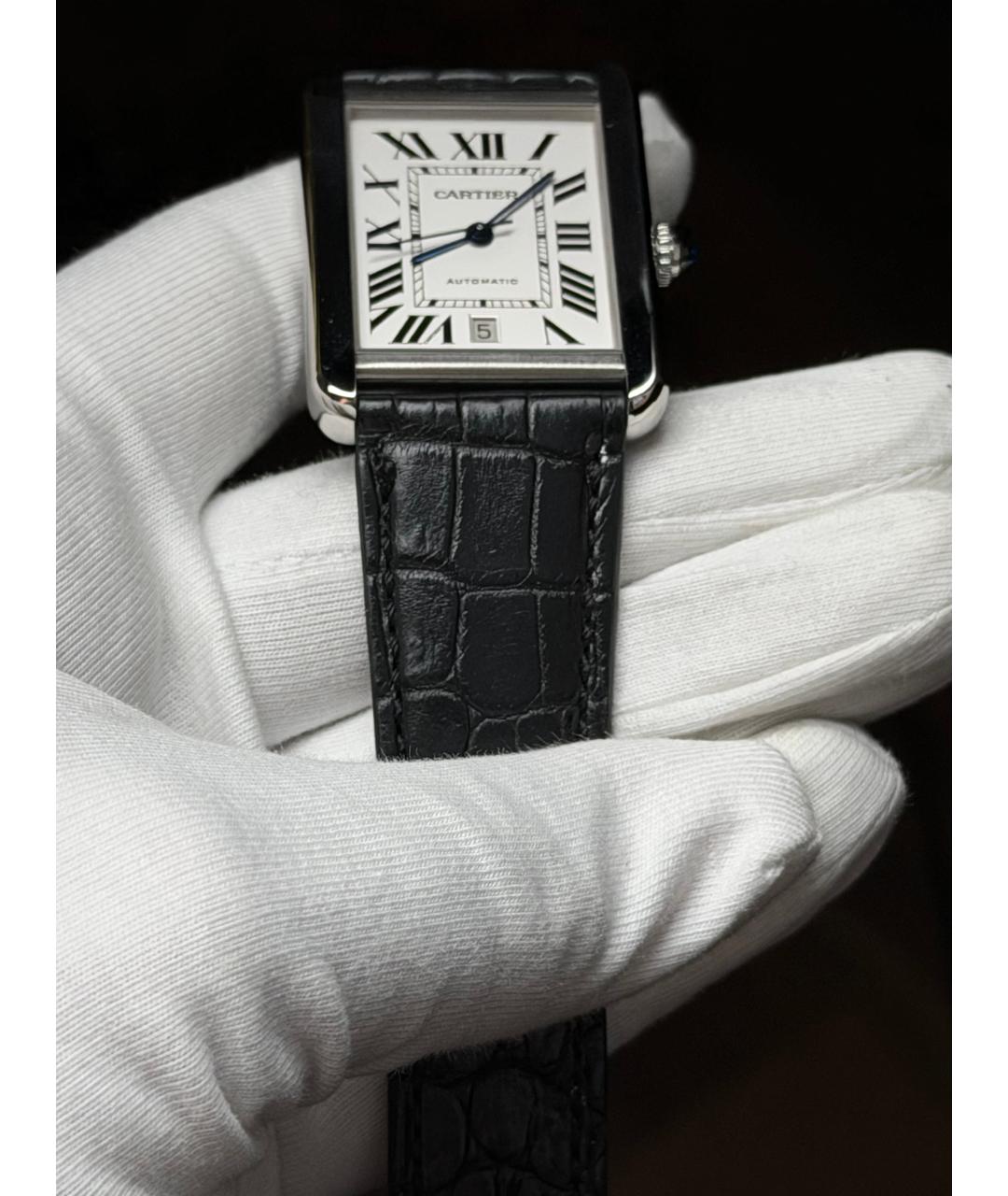 CARTIER Белые часы, фото 5