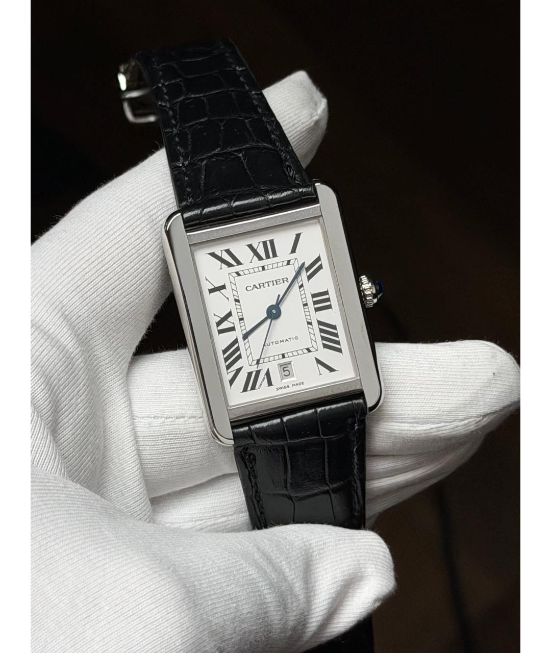 CARTIER Белые часы, фото 10