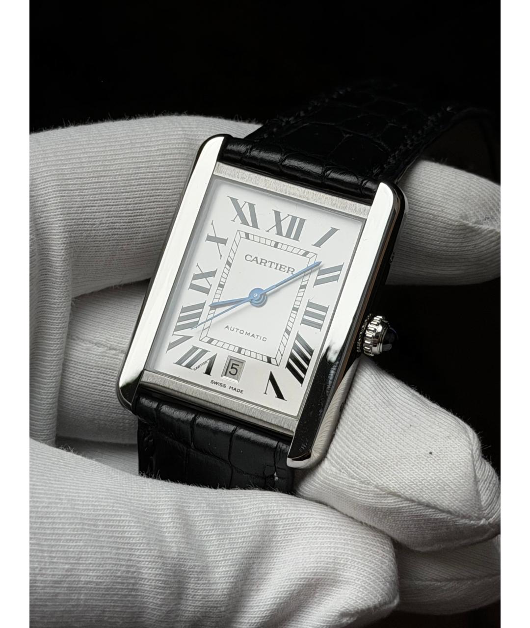 CARTIER Белые часы, фото 2