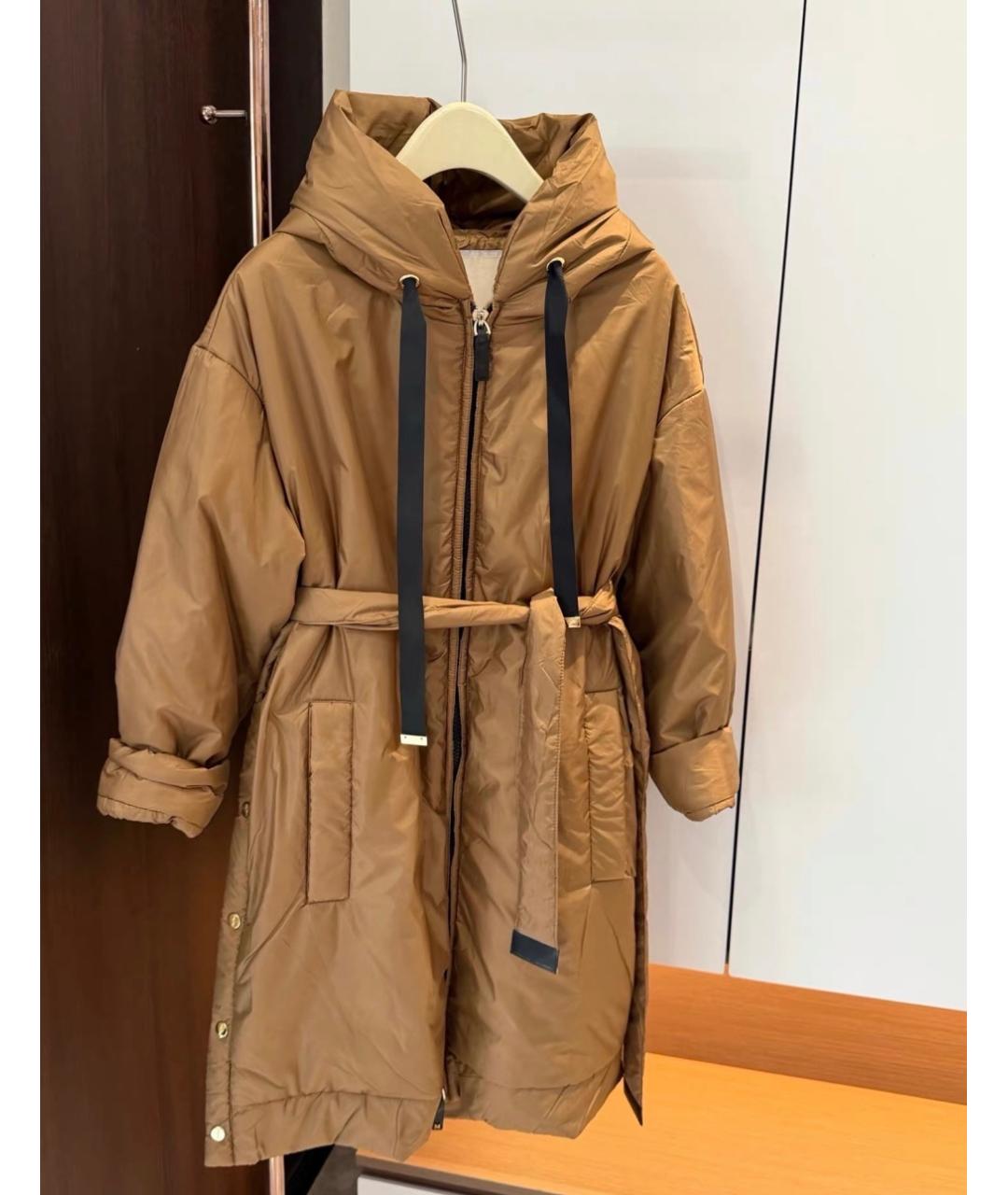 MAX MARA Коричневая полиамидовая парка, фото 7