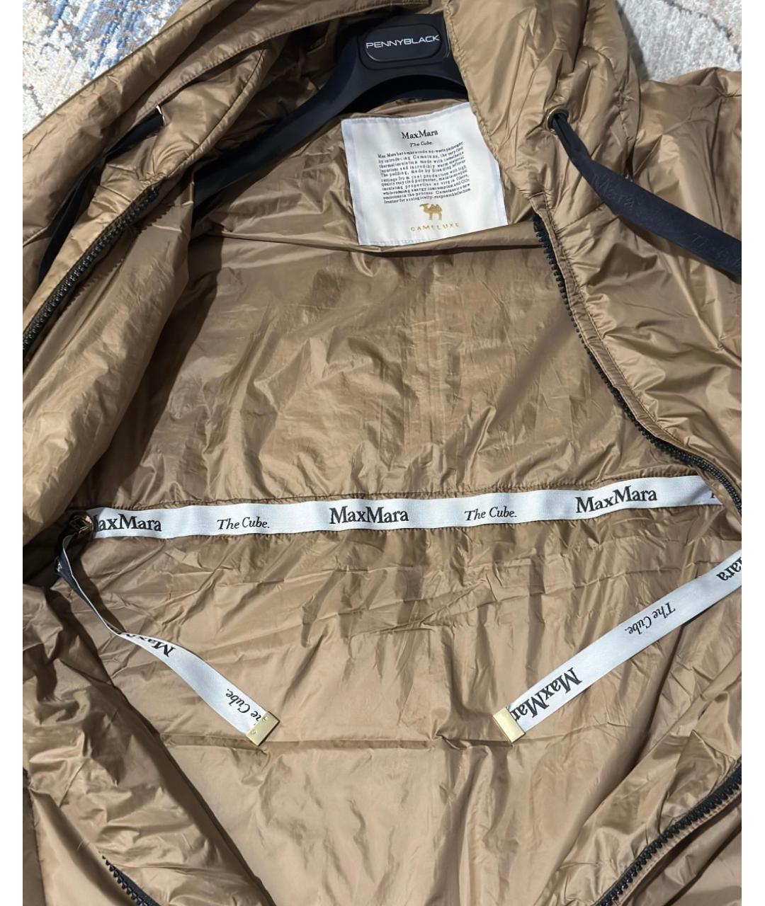 MAX MARA Коричневая полиамидовая парка, фото 3
