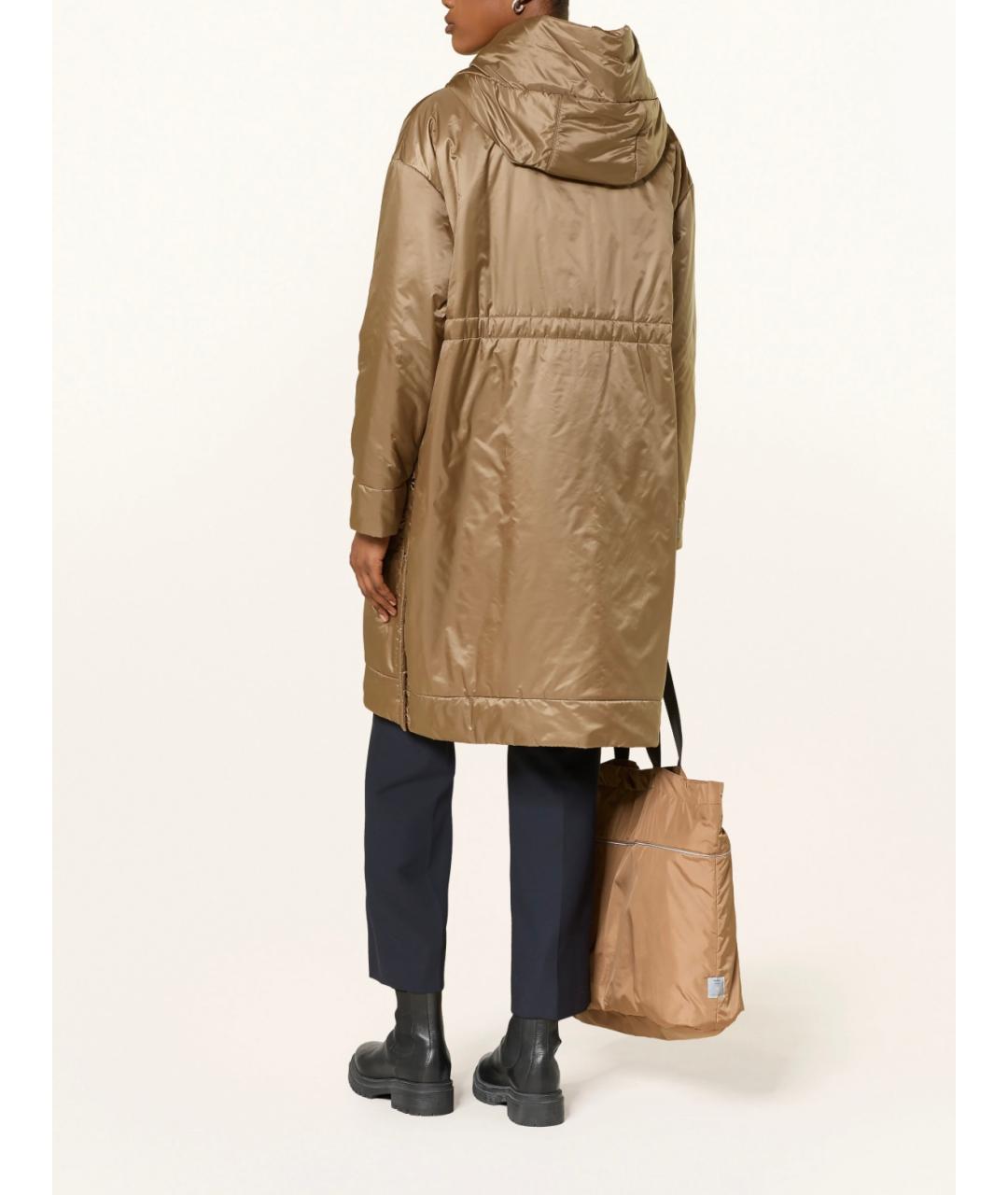 MAX MARA Коричневая полиамидовая парка, фото 2