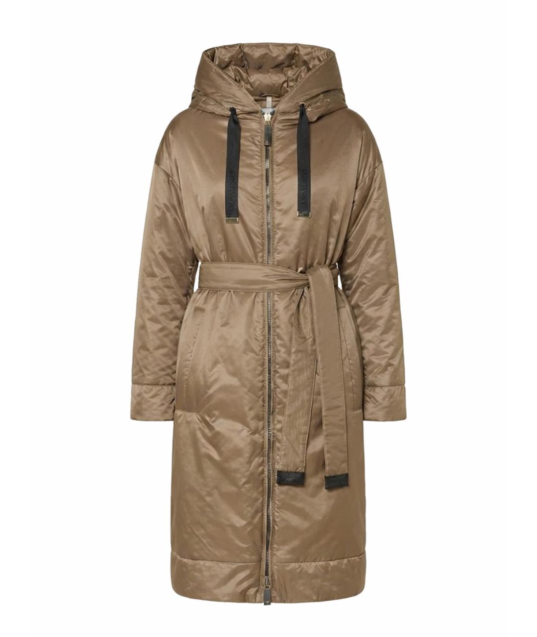 MAX MARA Коричневая полиамидовая парка, фото 1