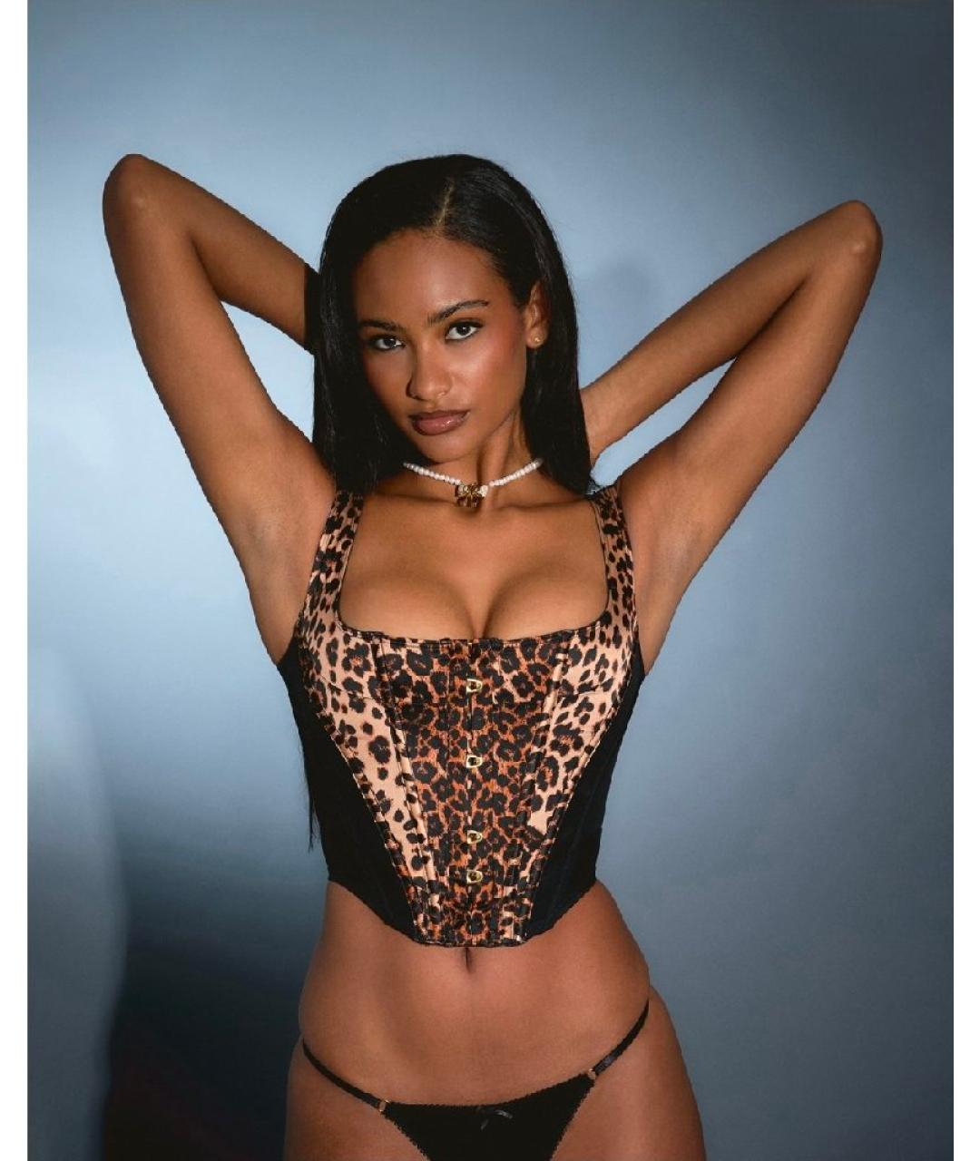 AGENT PROVOCATEUR Мульти шелковый корсет, фото 6