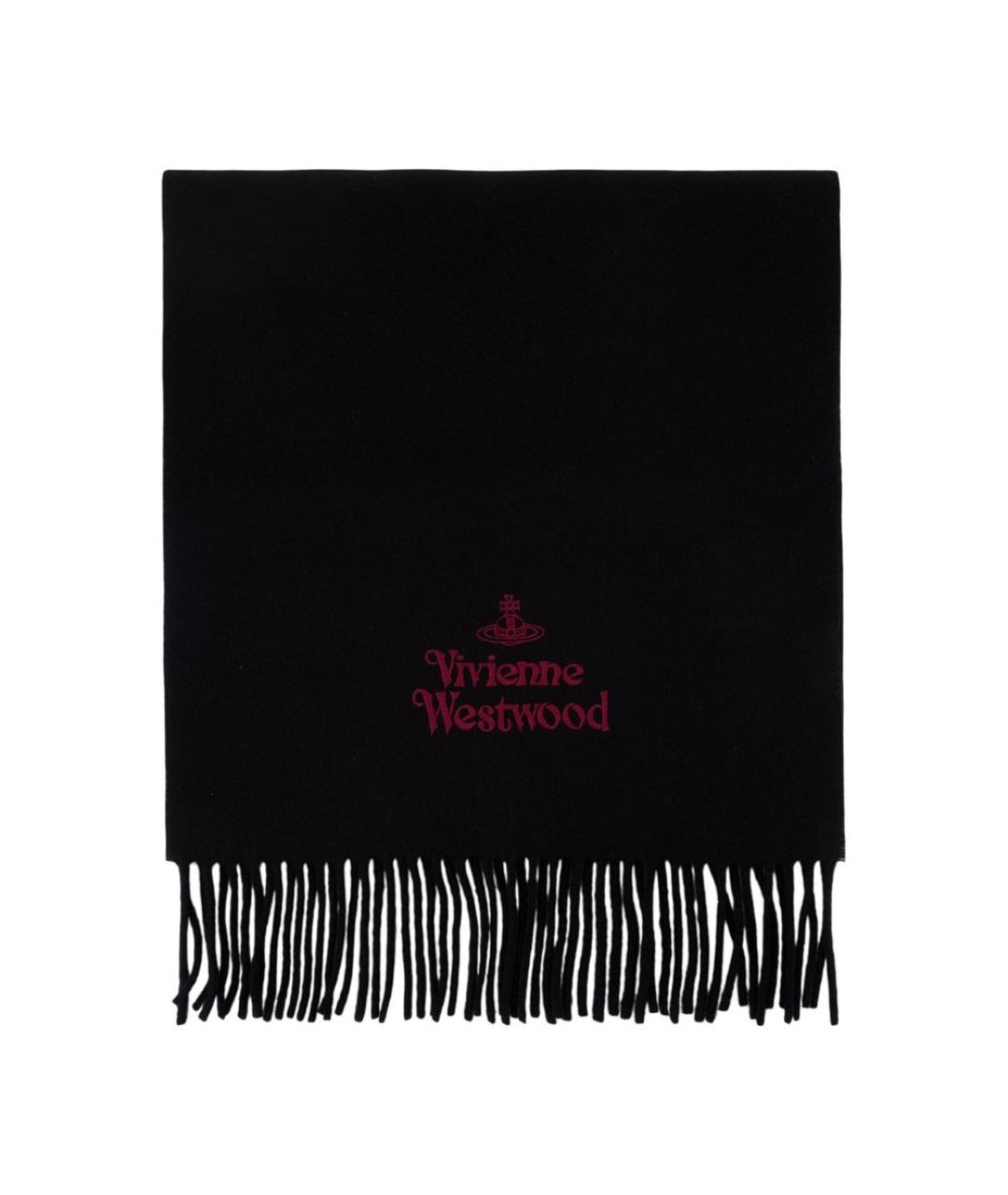 VIVIENNE WESTWOOD Черный шерстяной шарф, фото 1