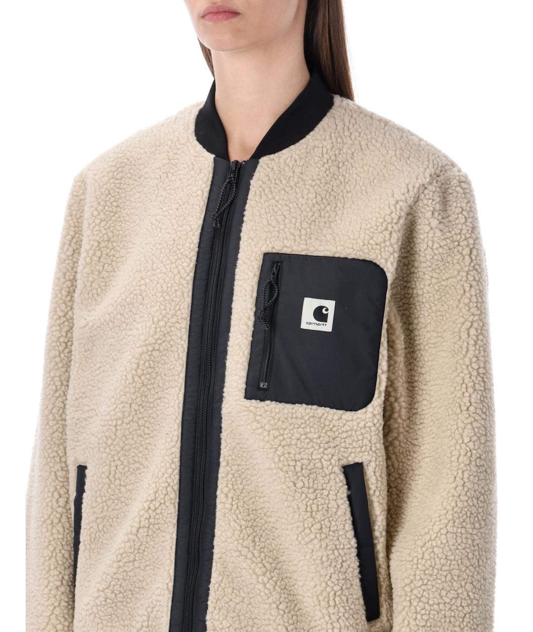 CARHARTT WIP Бежевая полиэстеровая куртка, фото 3