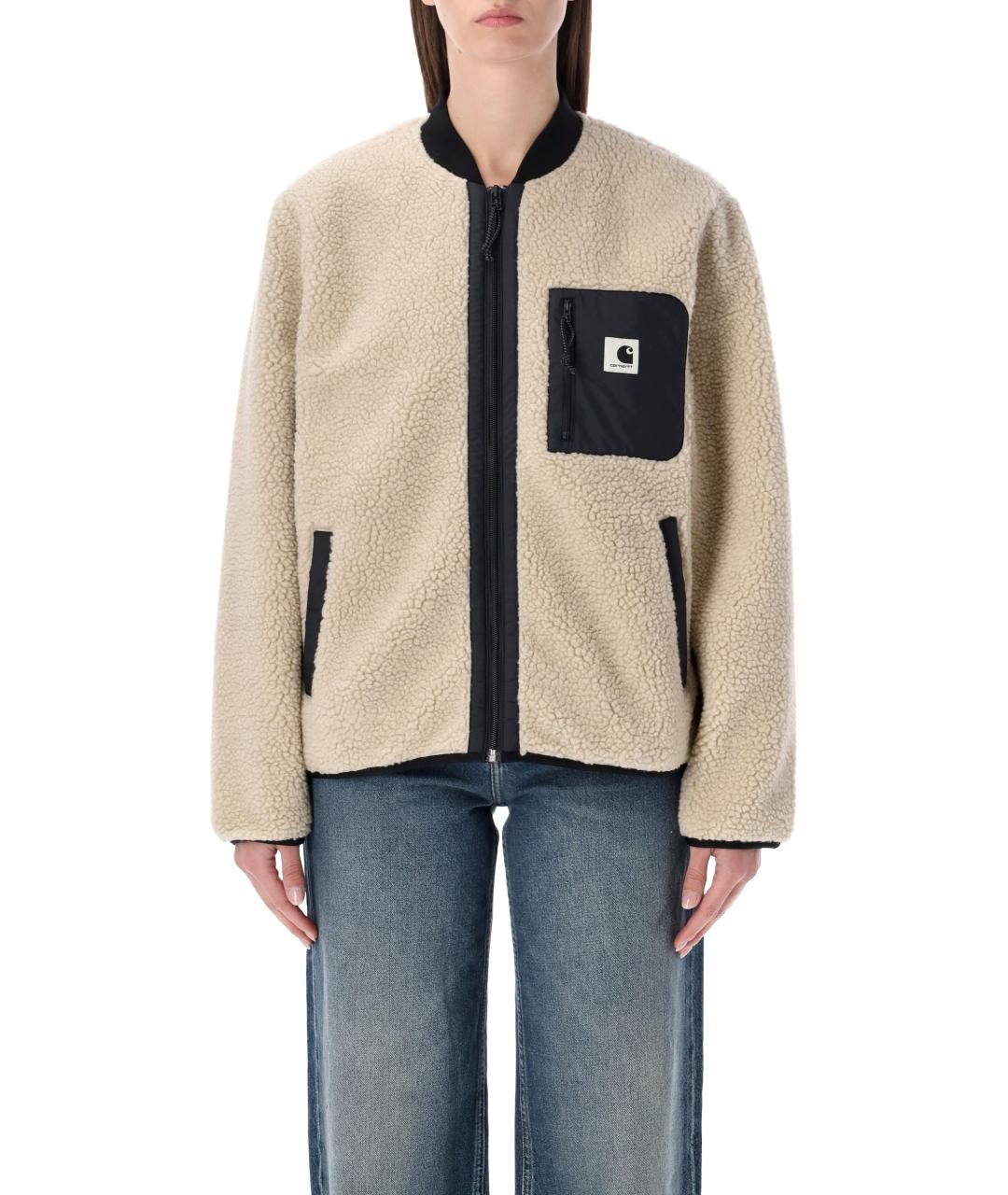 CARHARTT WIP Бежевая полиэстеровая куртка, фото 4