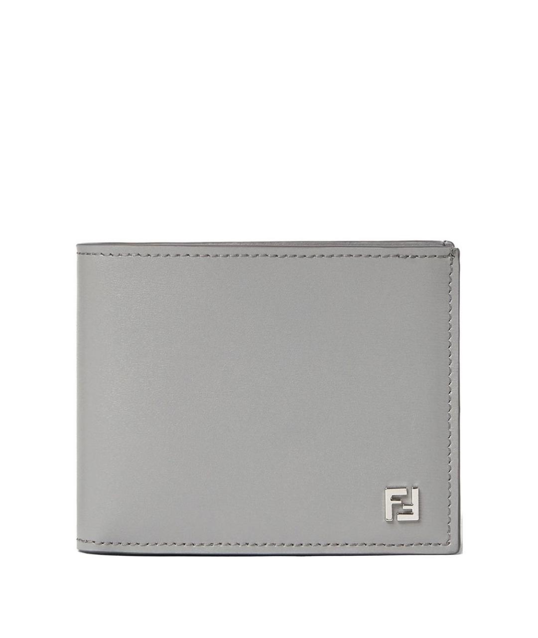 FENDI Серый кожаный кошелек, фото 1