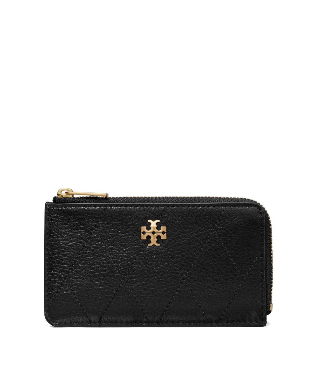 TORY BURCH Черный кожаный кошелек, фото 1