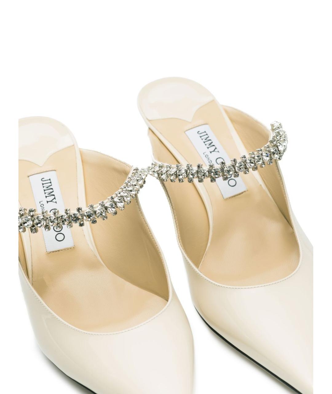JIMMY CHOO Бежевые кожаные туфли, фото 2