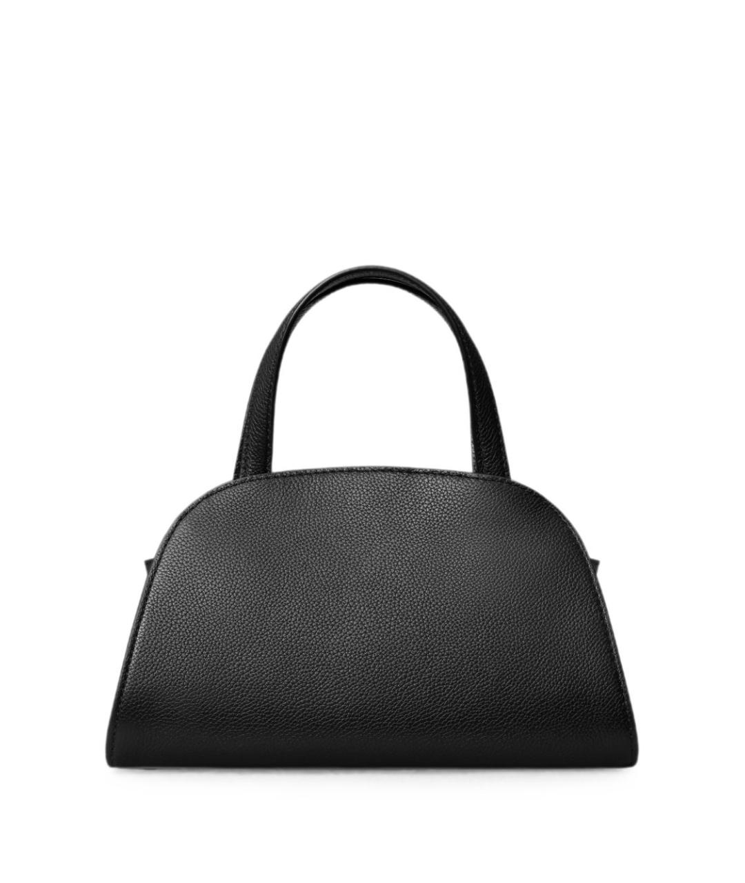 TORY BURCH Черная кожаная сумка с короткими ручками, фото 3