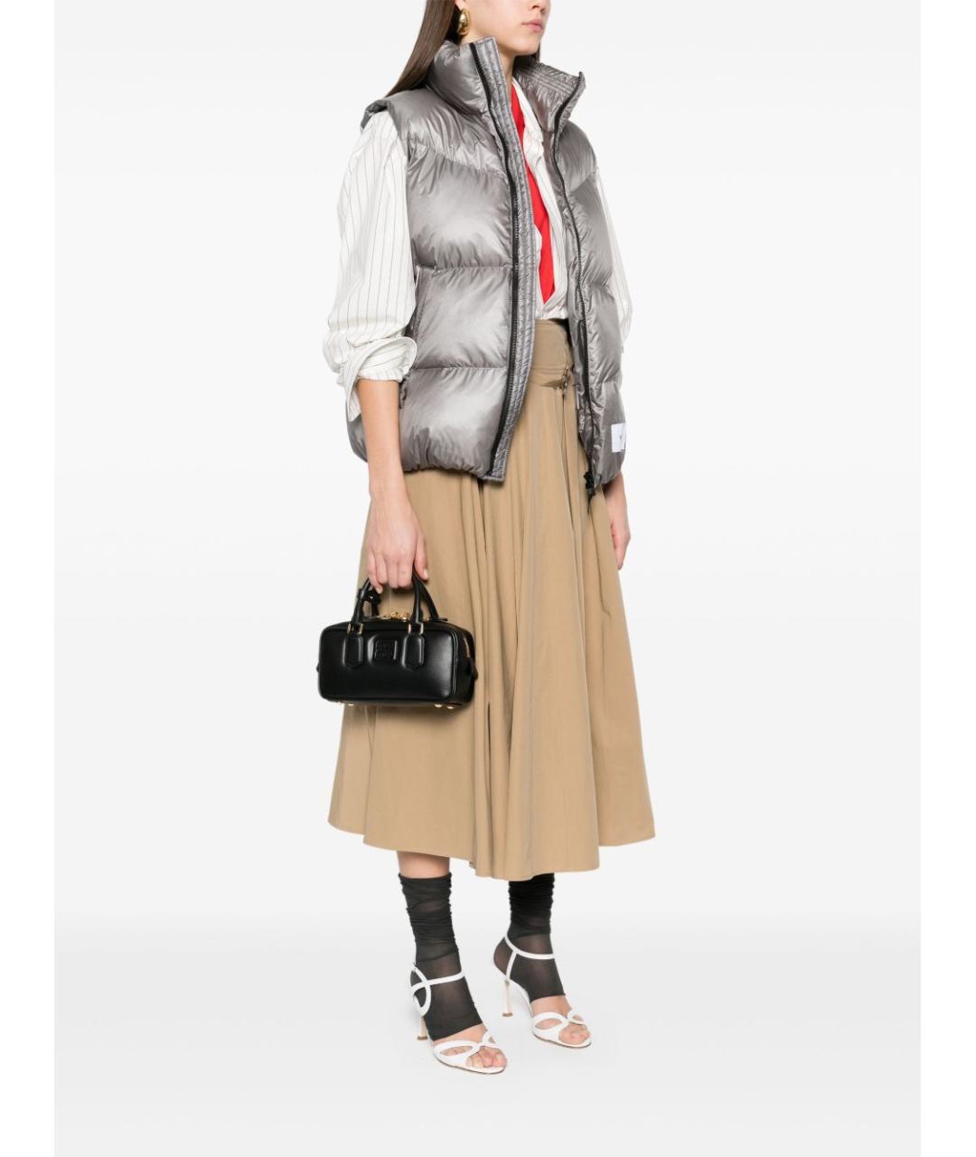 MIU MIU Черная кожаная сумка тоут, фото 2