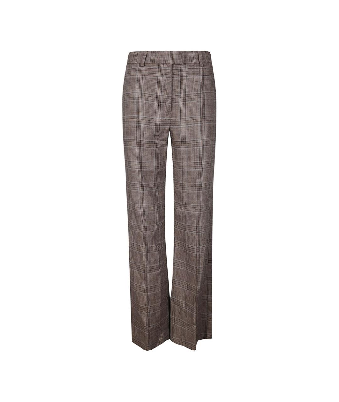 A.P.C. Коричневые шерстяные прямые брюки, фото 1
