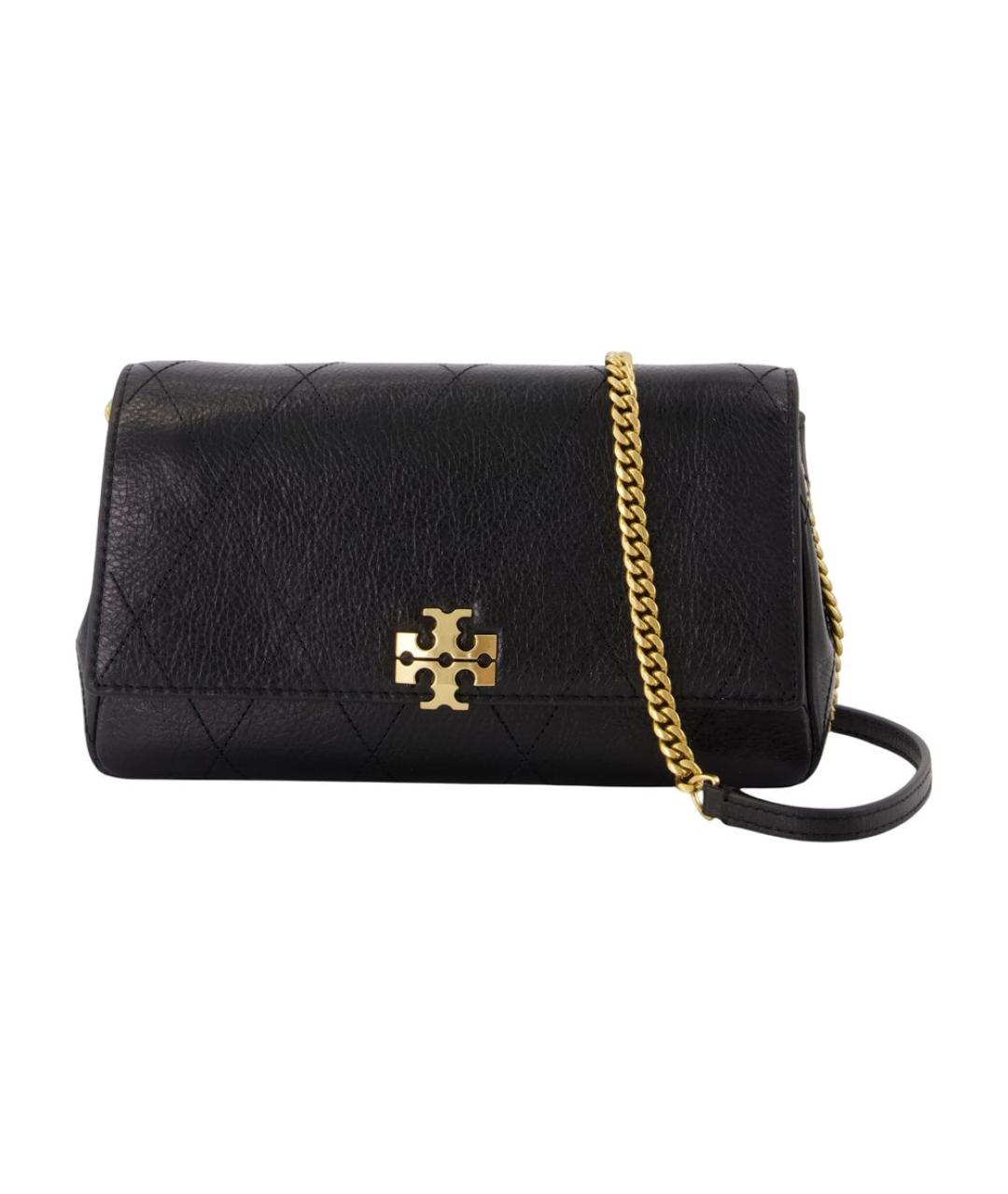 TORY BURCH Черная кожаная сумка через плечо, фото 1