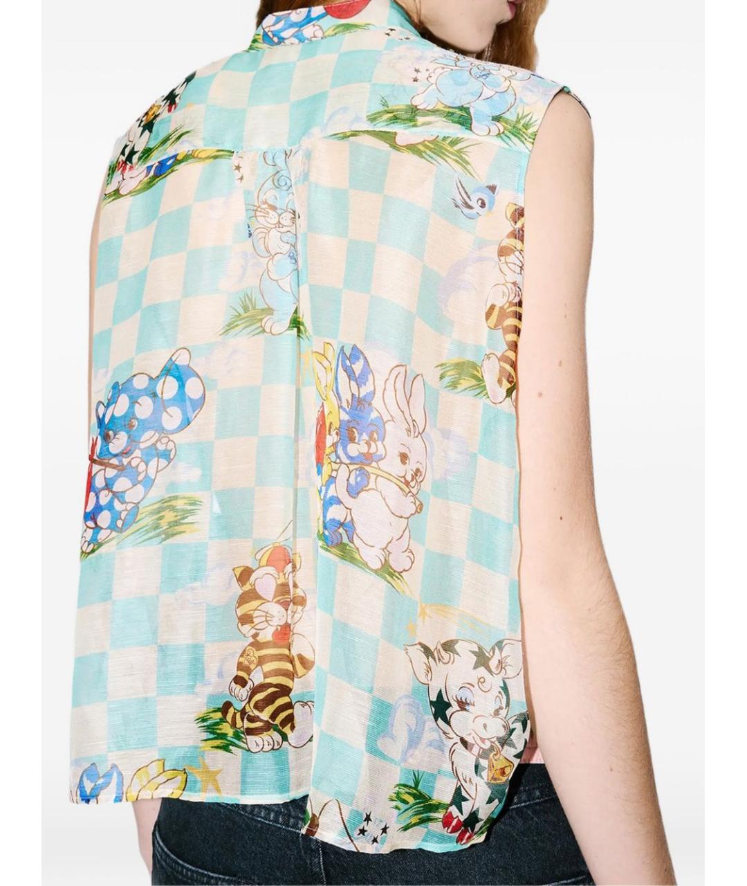 KENZO Мульти льняная рубашка, фото 3