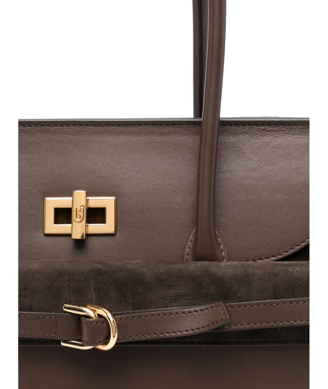 FURLA Коричневая кожаная сумка через плечо, фото 3