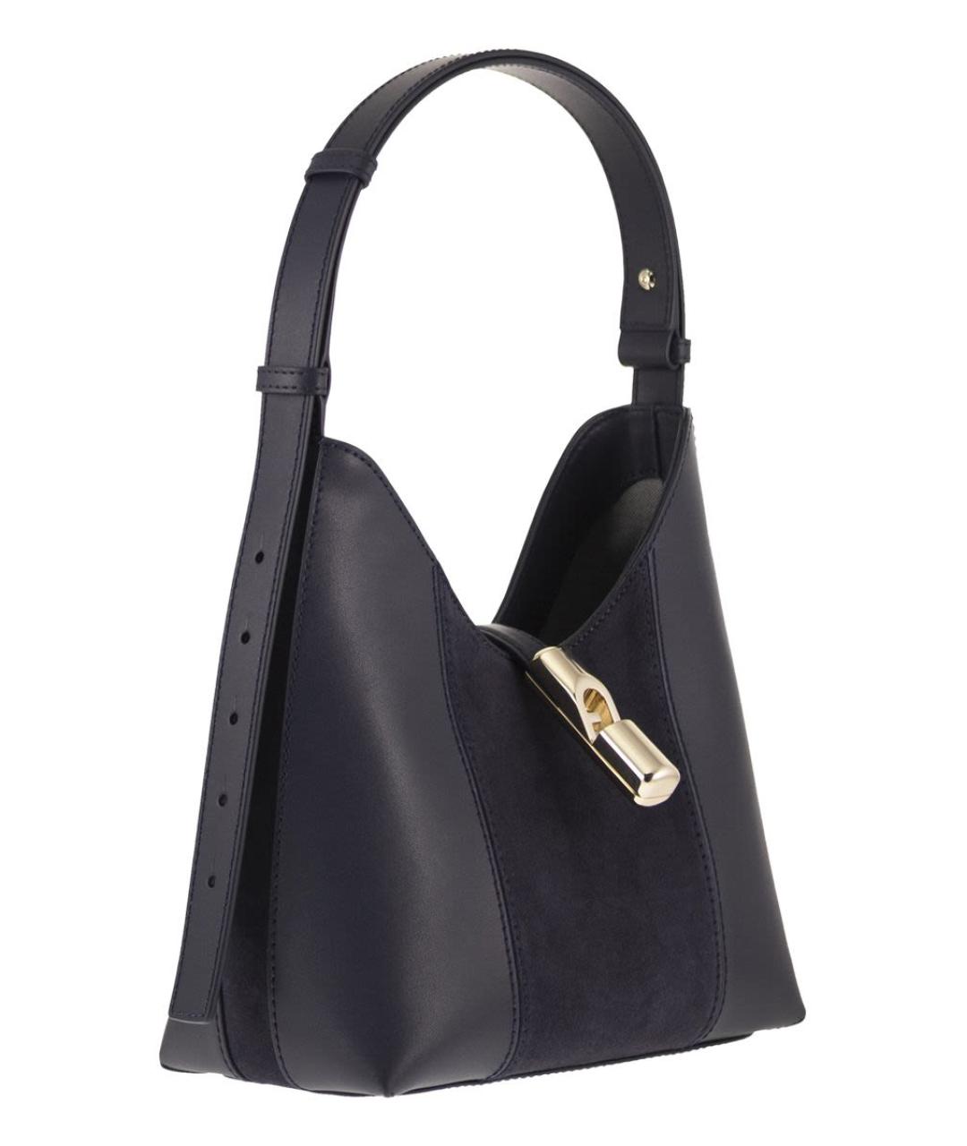 FURLA Коричневая кожаная сумка с короткими ручками, фото 4