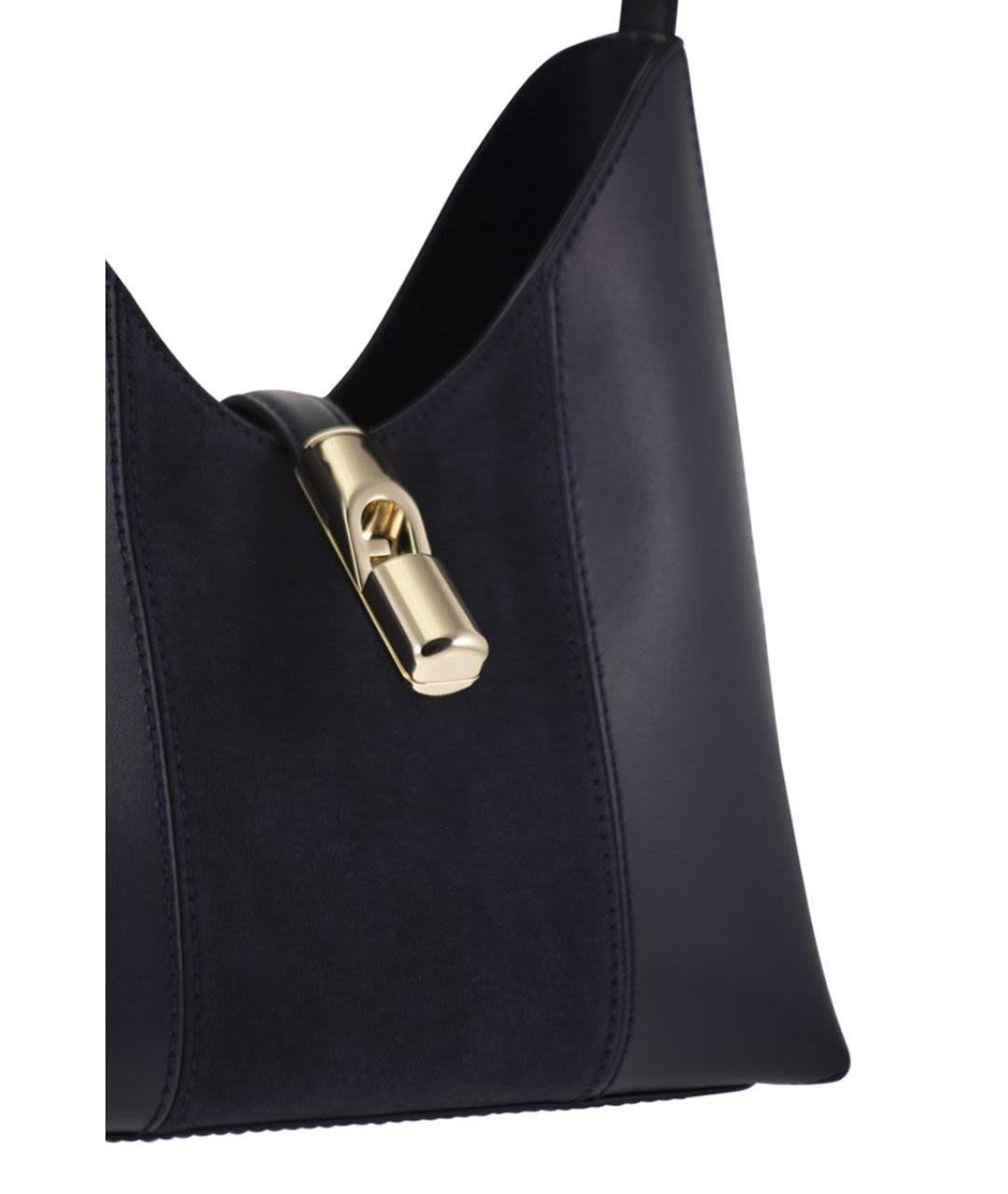 FURLA Коричневая кожаная сумка с короткими ручками, фото 5