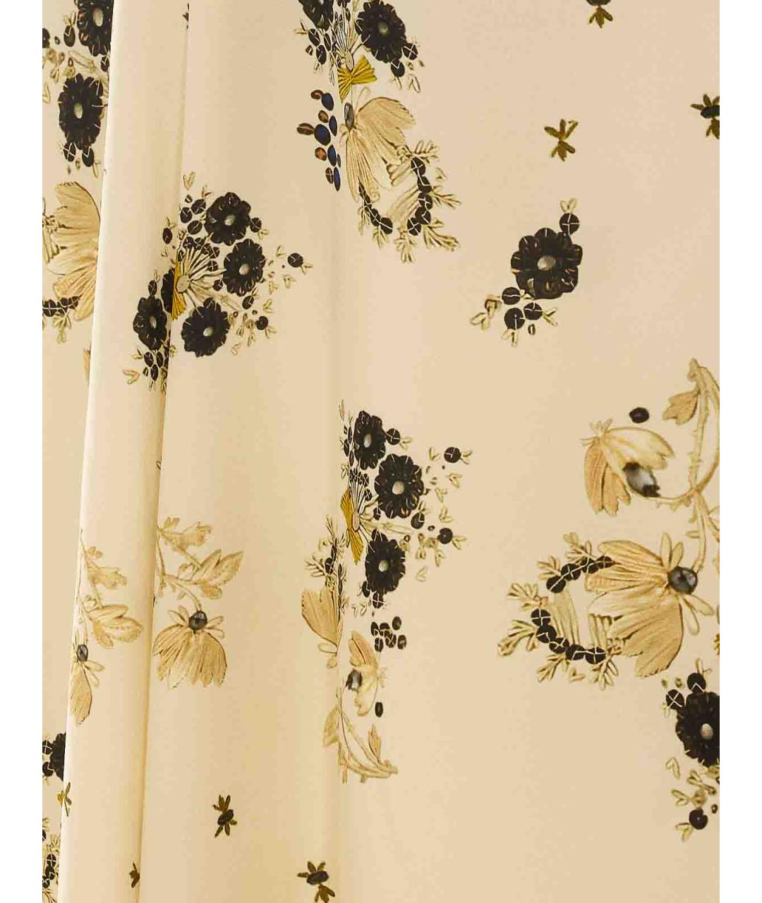 ISABEL MARANT Бежевое шелковое повседневное платье, фото 3