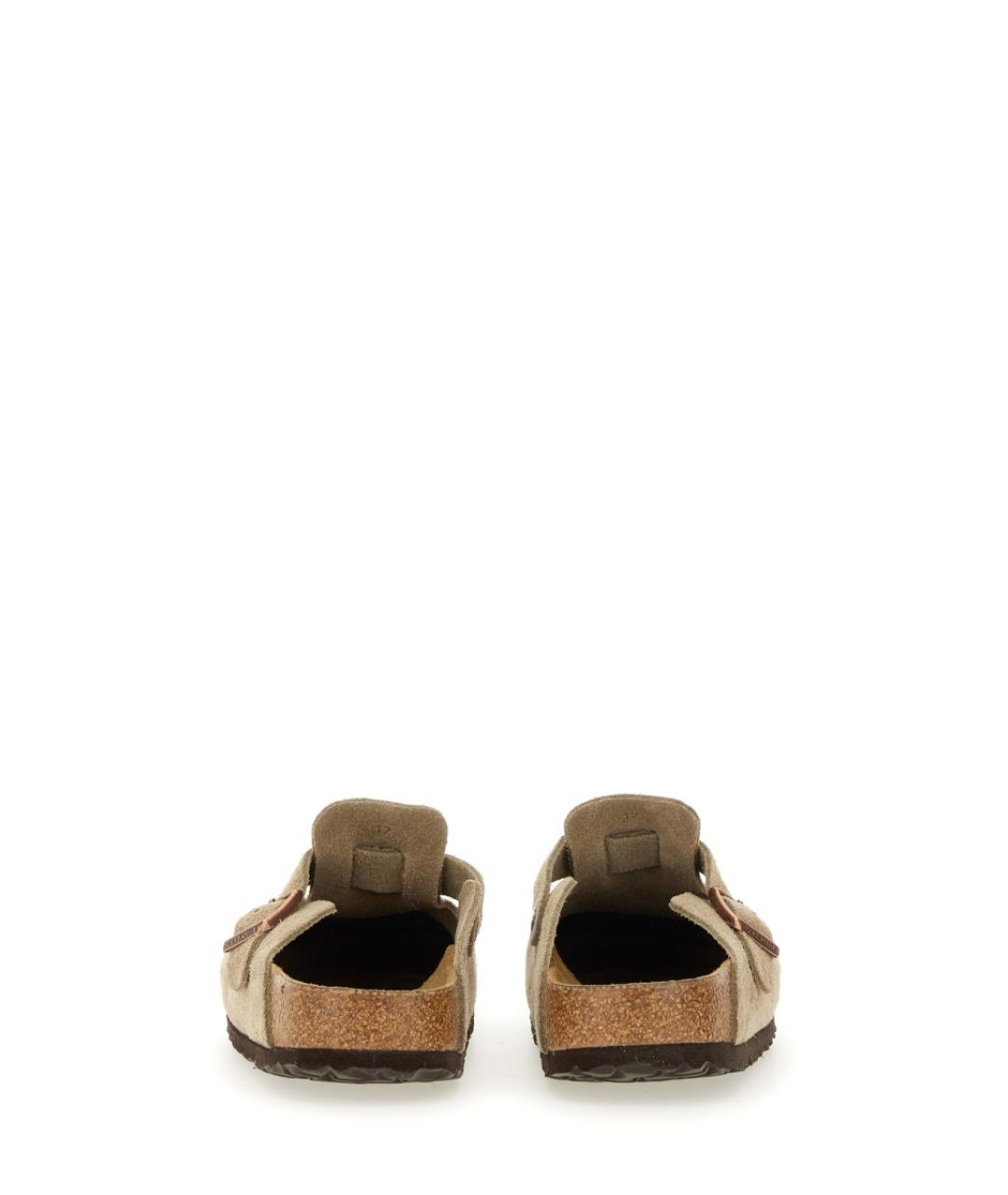 BIRKENSTOCK Бежевые замшевые мюли, фото 3