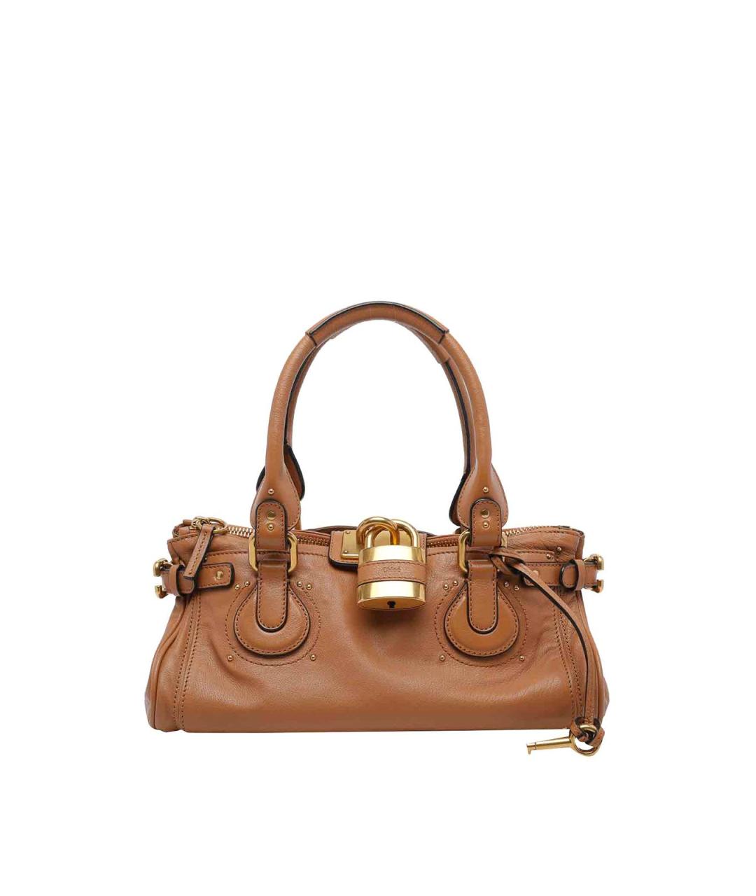 CHLOE Коричневая кожаная сумка тоут, фото 1