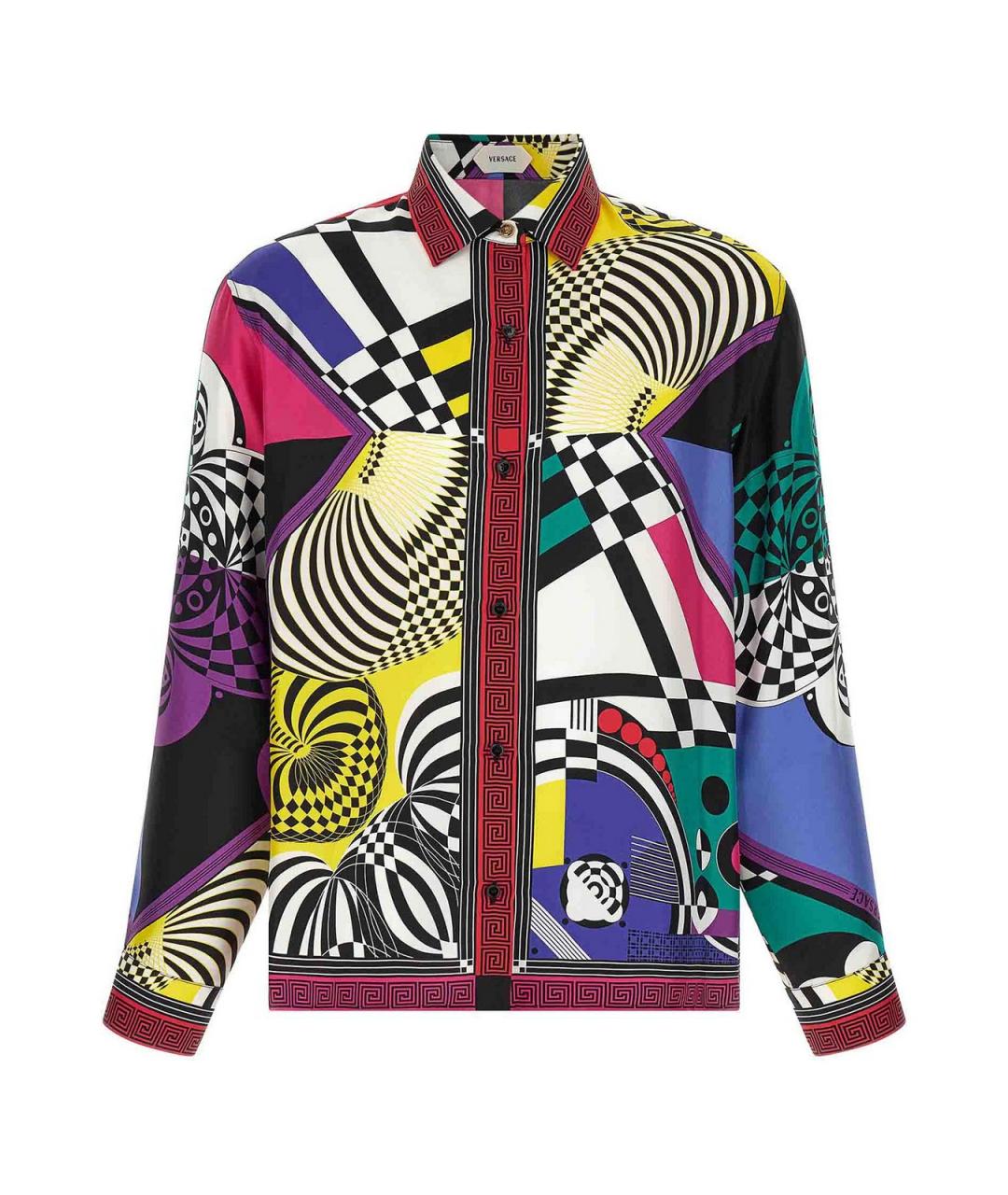 VERSACE Мульти шелковая рубашка, фото 1