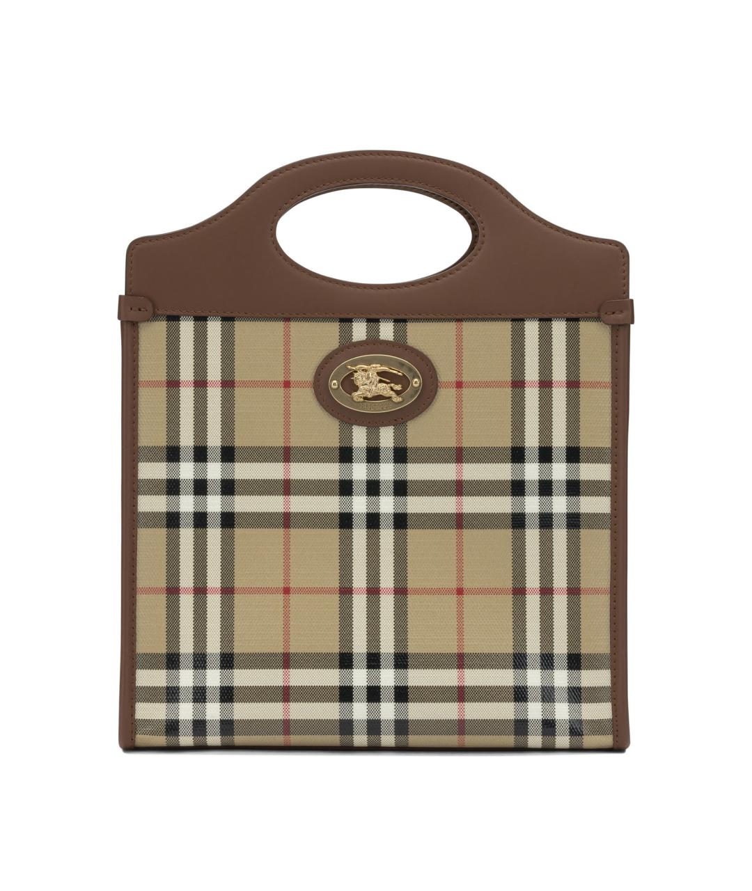 BURBERRY Бежевая сумка с короткими ручками, фото 1