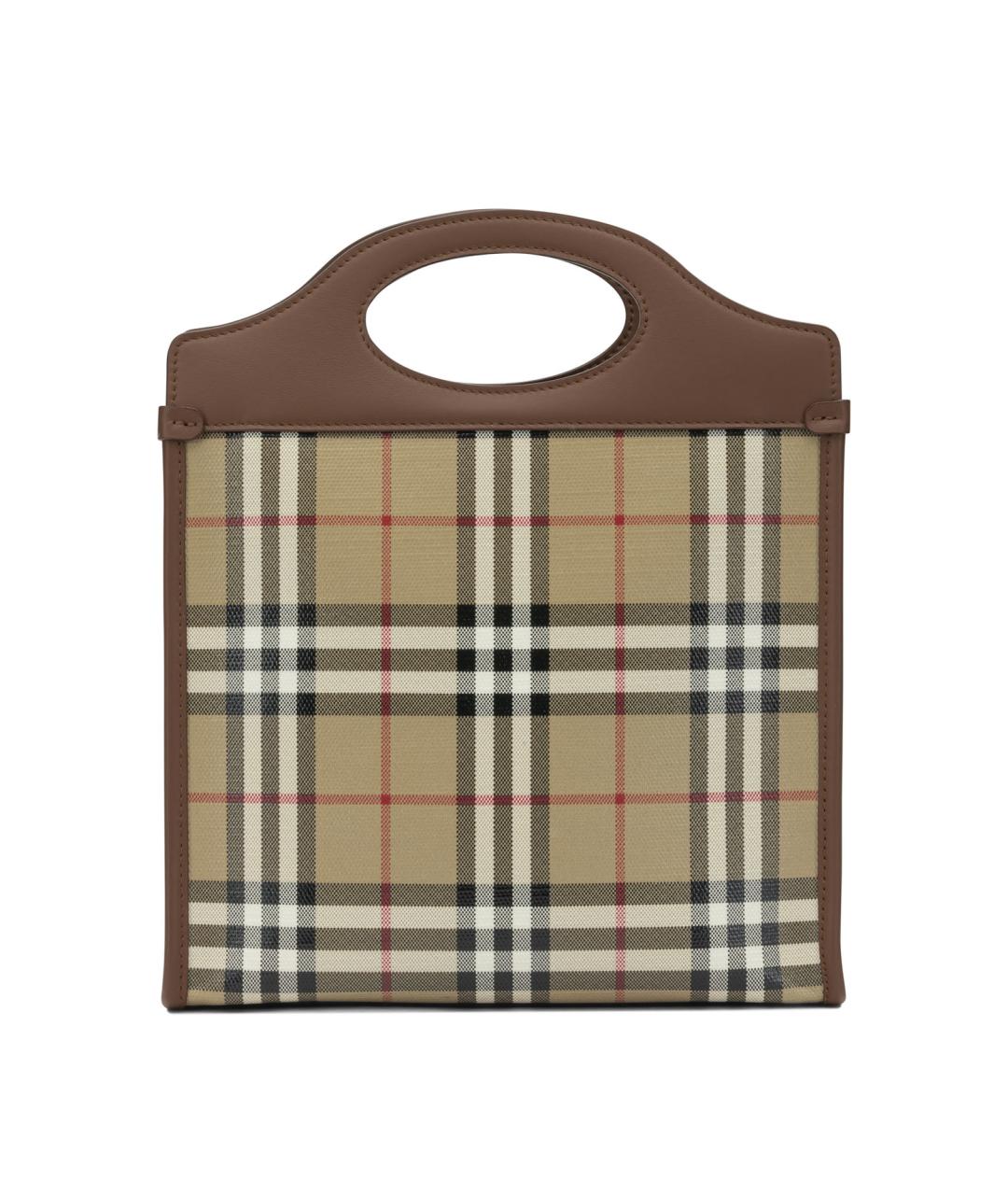 BURBERRY Бежевая сумка с короткими ручками, фото 3