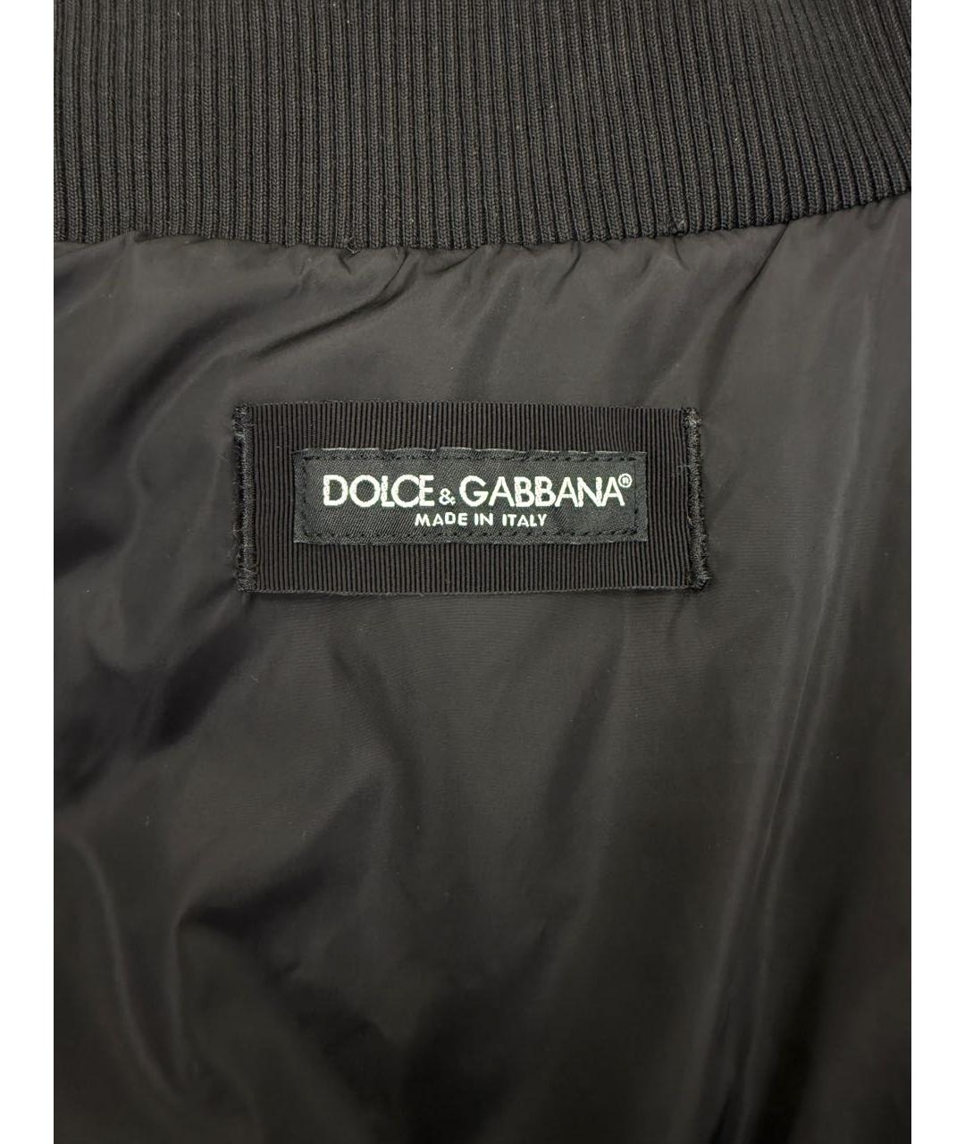 DOLCE&GABBANA Черная полиамидовая куртка, фото 5