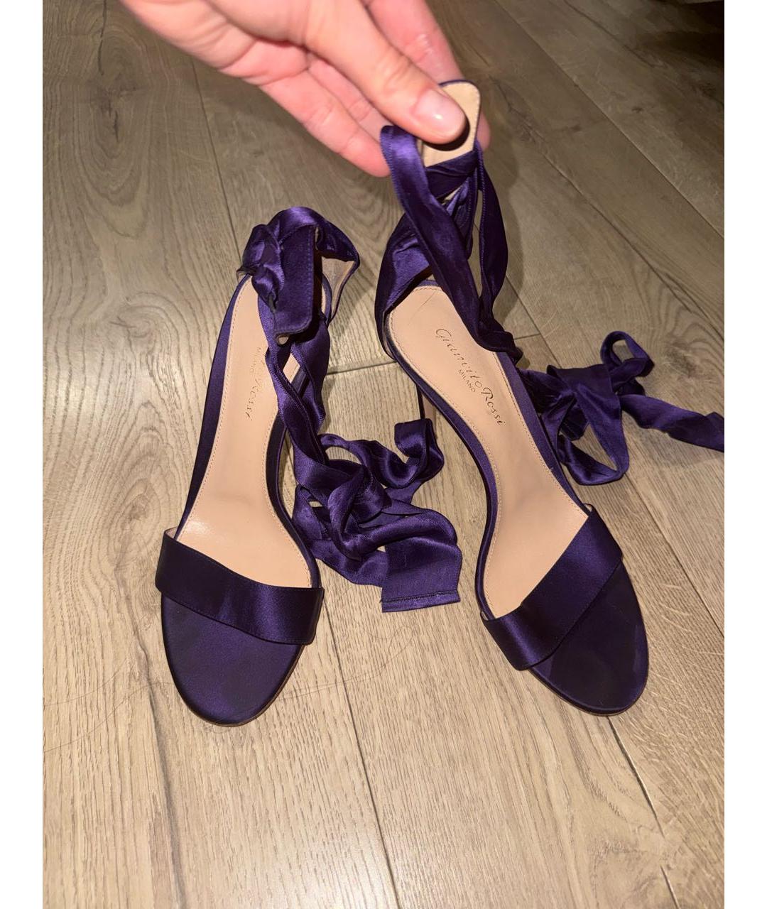 GIANVITO ROSSI Фиолетовые босоножки, фото 2