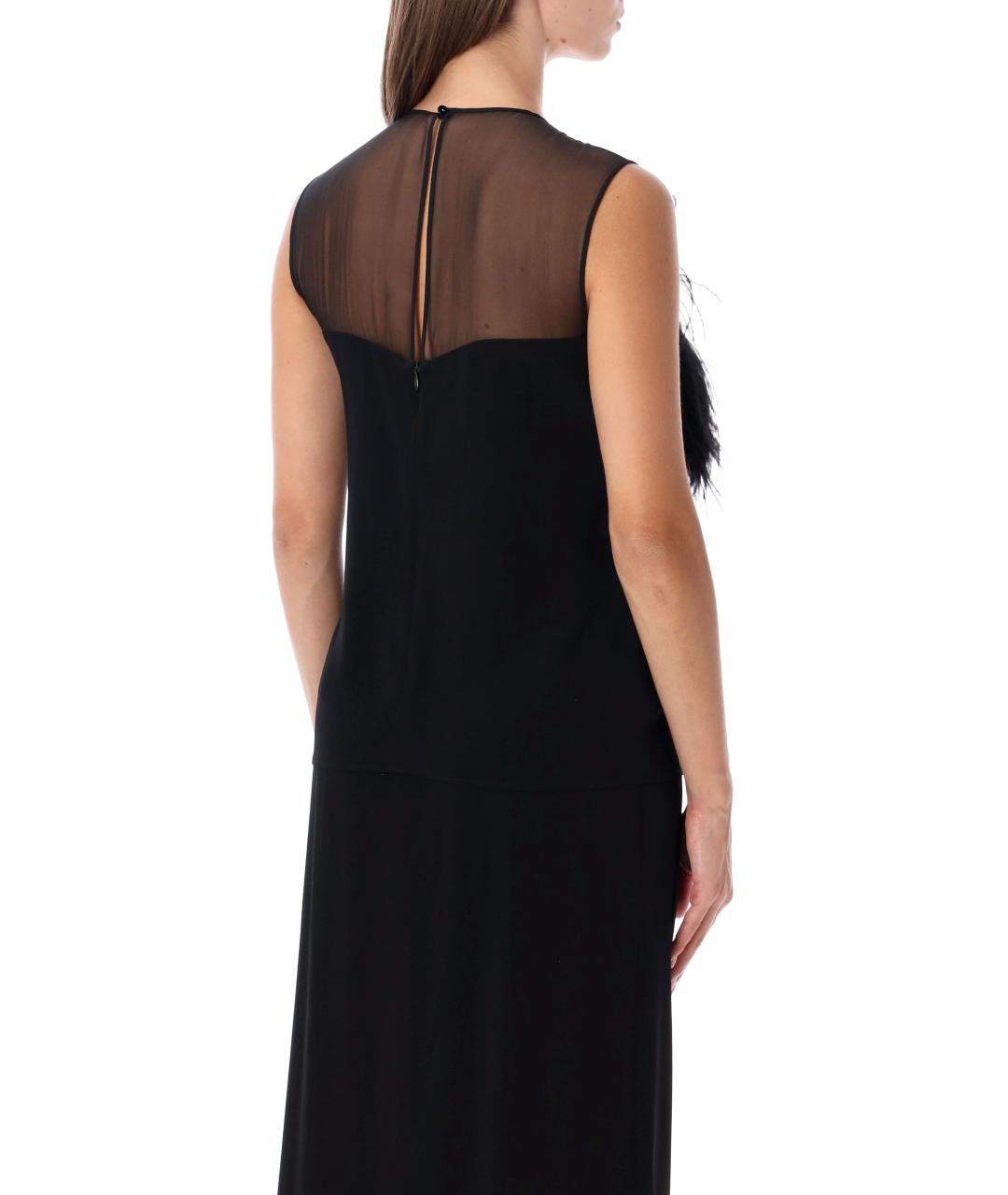 ALBERTA FERRETTI Черная вискозная майка, фото 3