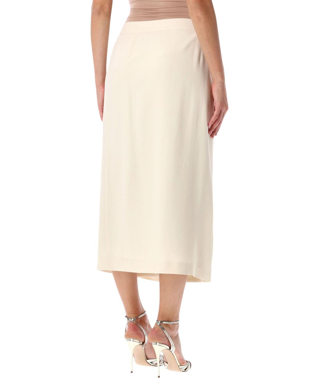 ALBERTA FERRETTI Бежевая юбка миди, фото 2