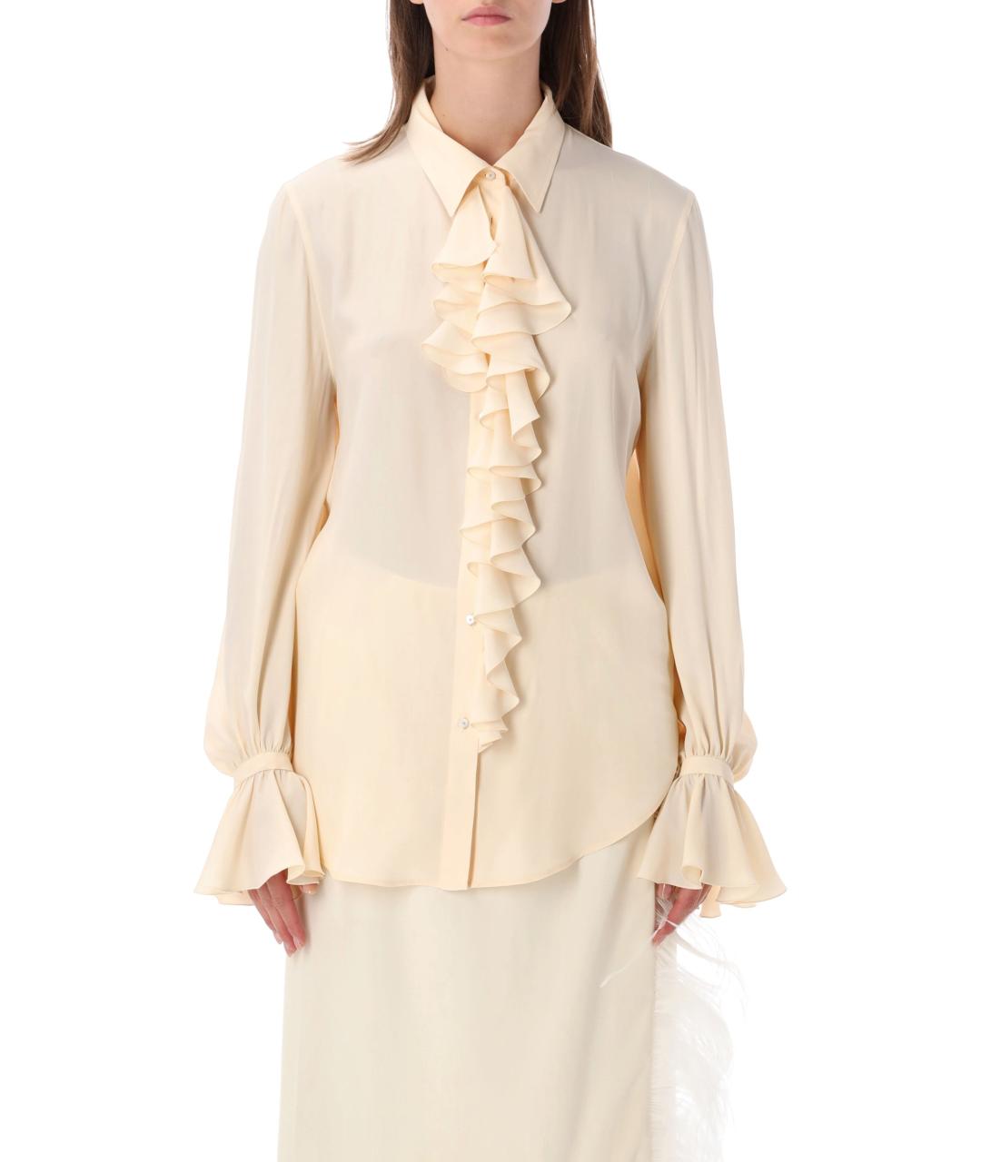 ALBERTA FERRETTI Белая ацетатная рубашка, фото 2