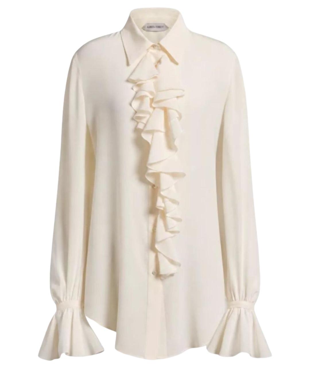 ALBERTA FERRETTI Белая ацетатная рубашка, фото 1