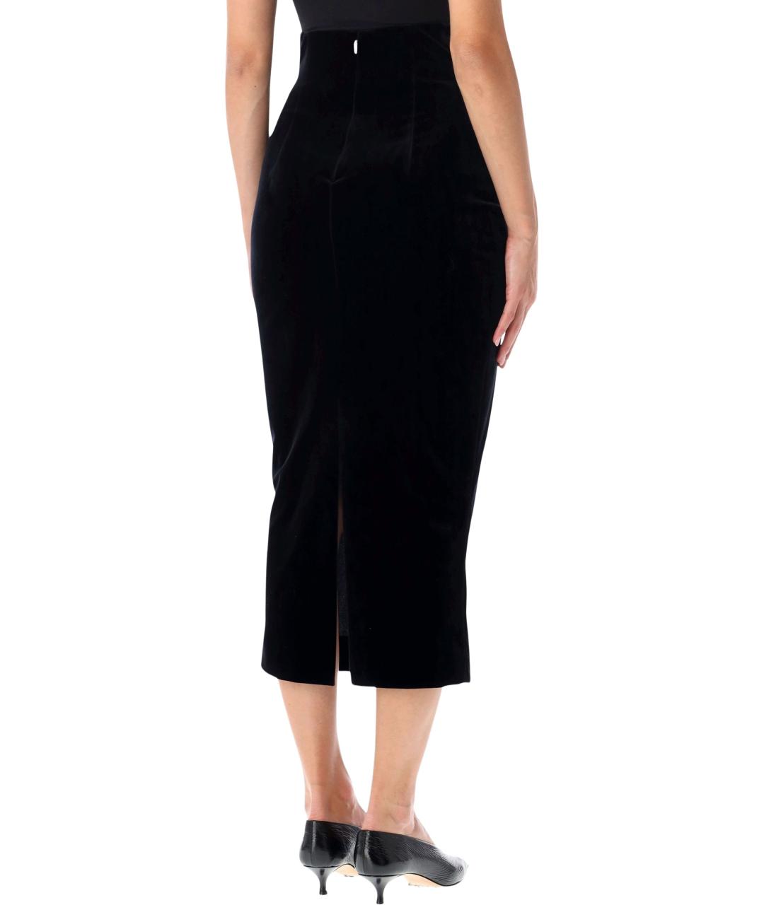 ALBERTA FERRETTI Черная юбка миди, фото 2