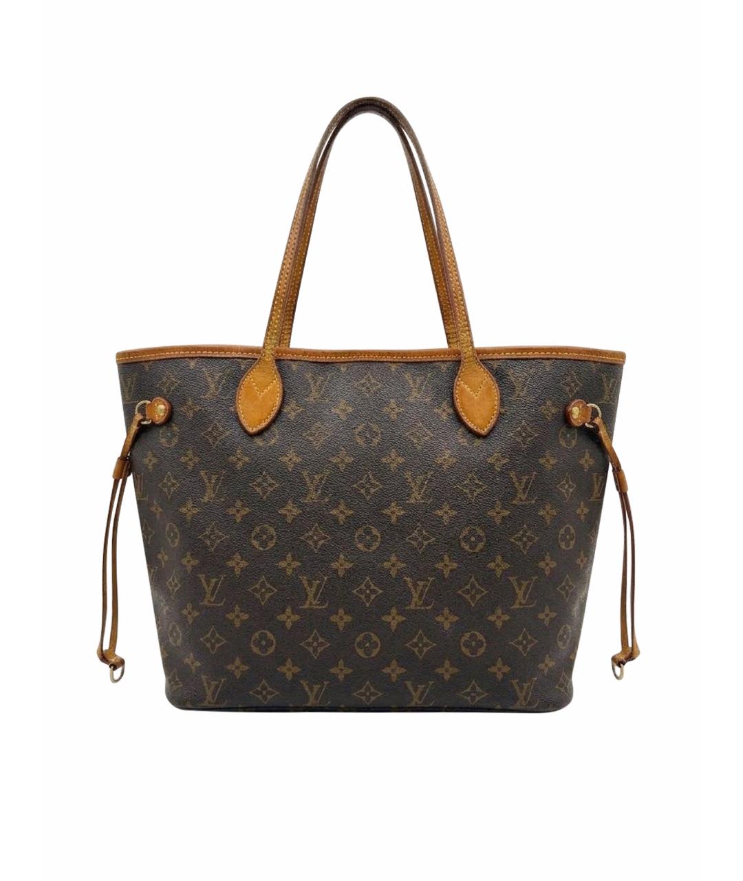 LOUIS VUITTON Коричневая сумка тоут из канвы, фото 1